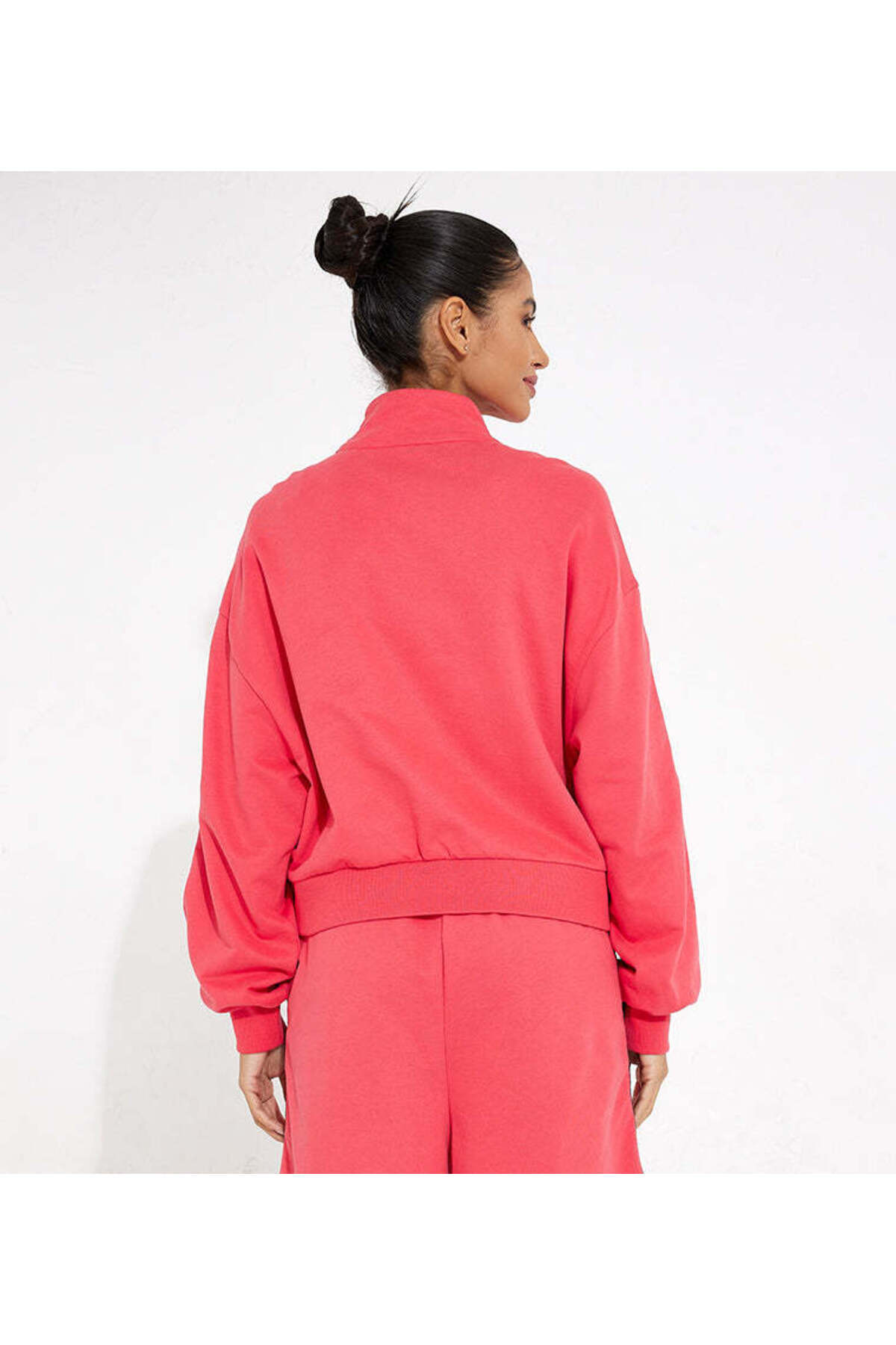 F5-Side Tape Half Zip Sweatshirt For Women 3
