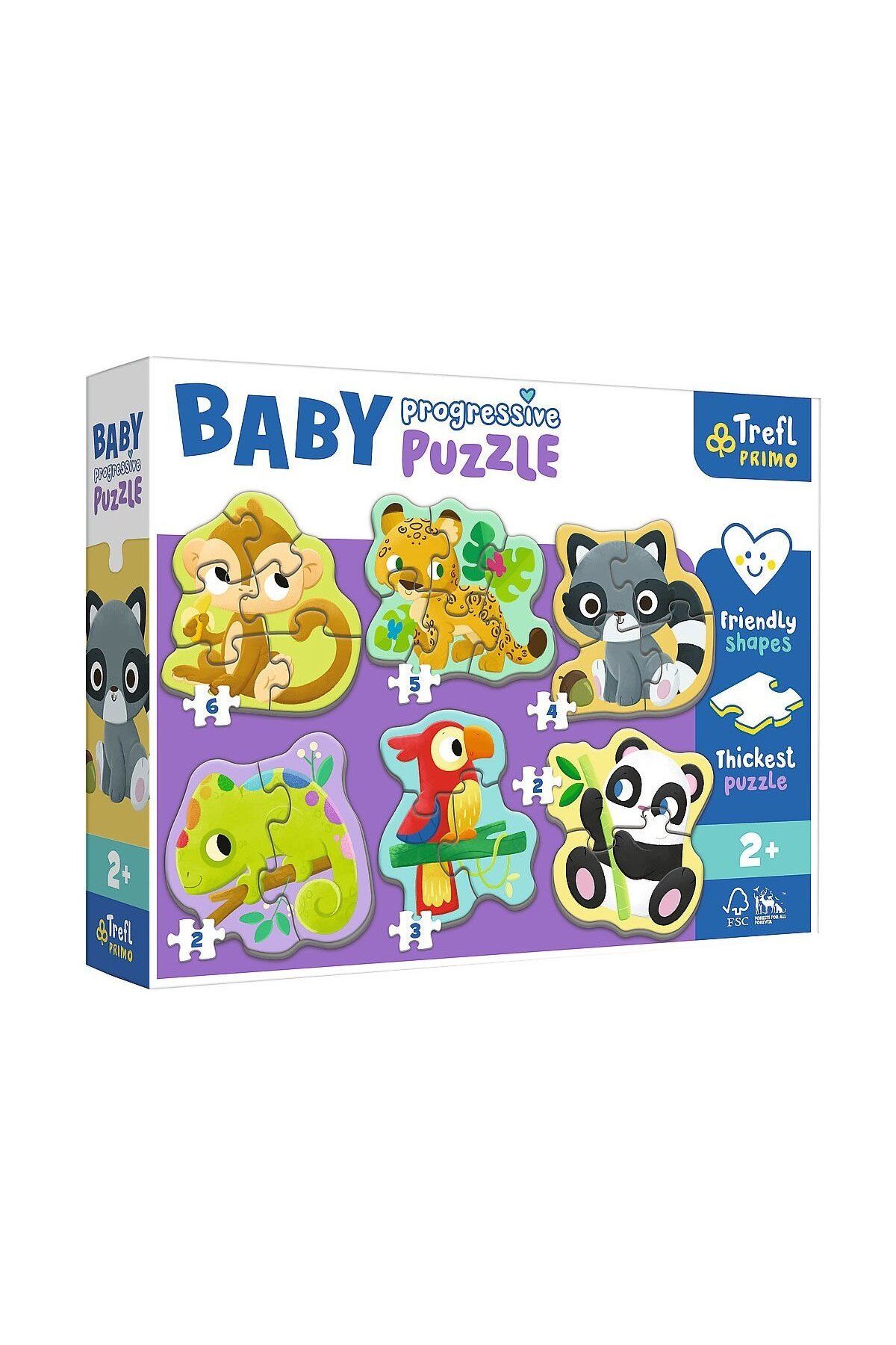 VARDEM OYUNCAK PUZZLE-44005 Egzotik Hayvanlar Baby  Puzzle