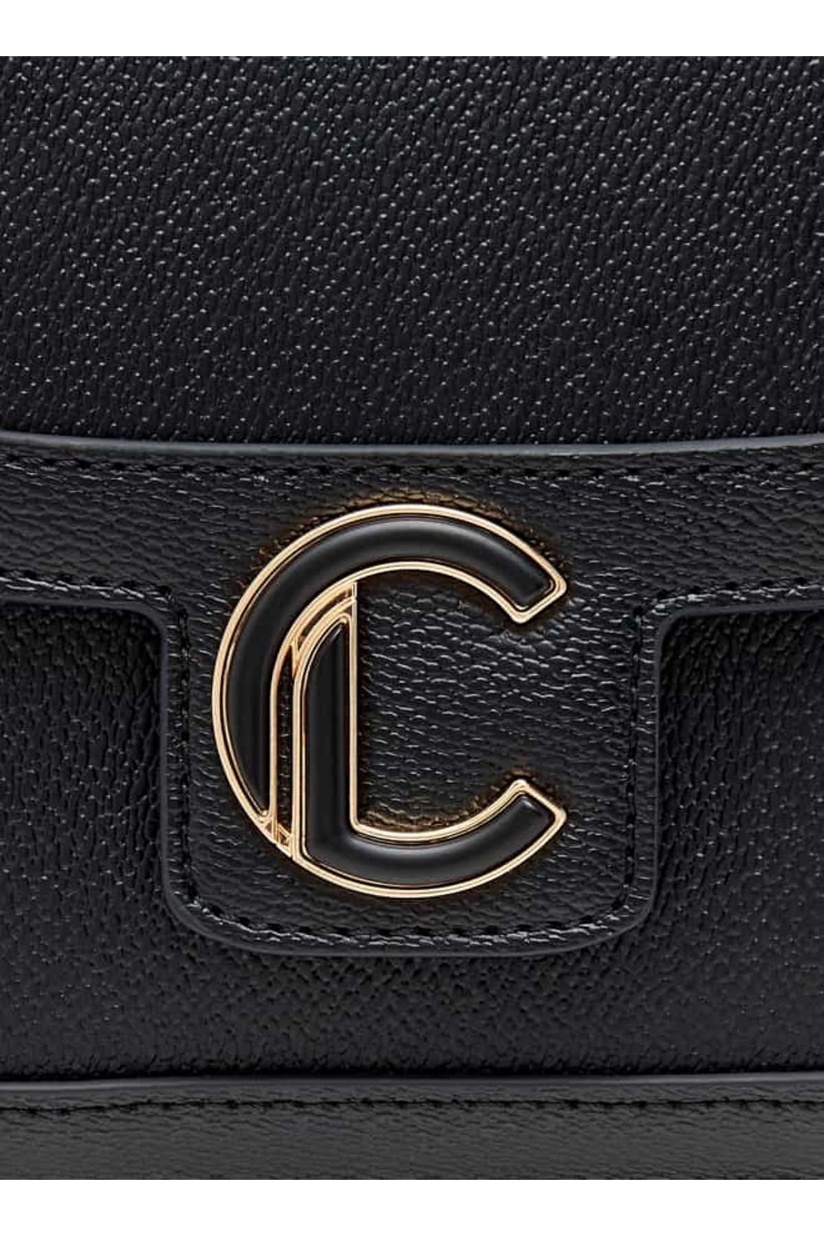 Le Confort-Monogram Print Crossbody Bag with Flap Closure and Strap 4