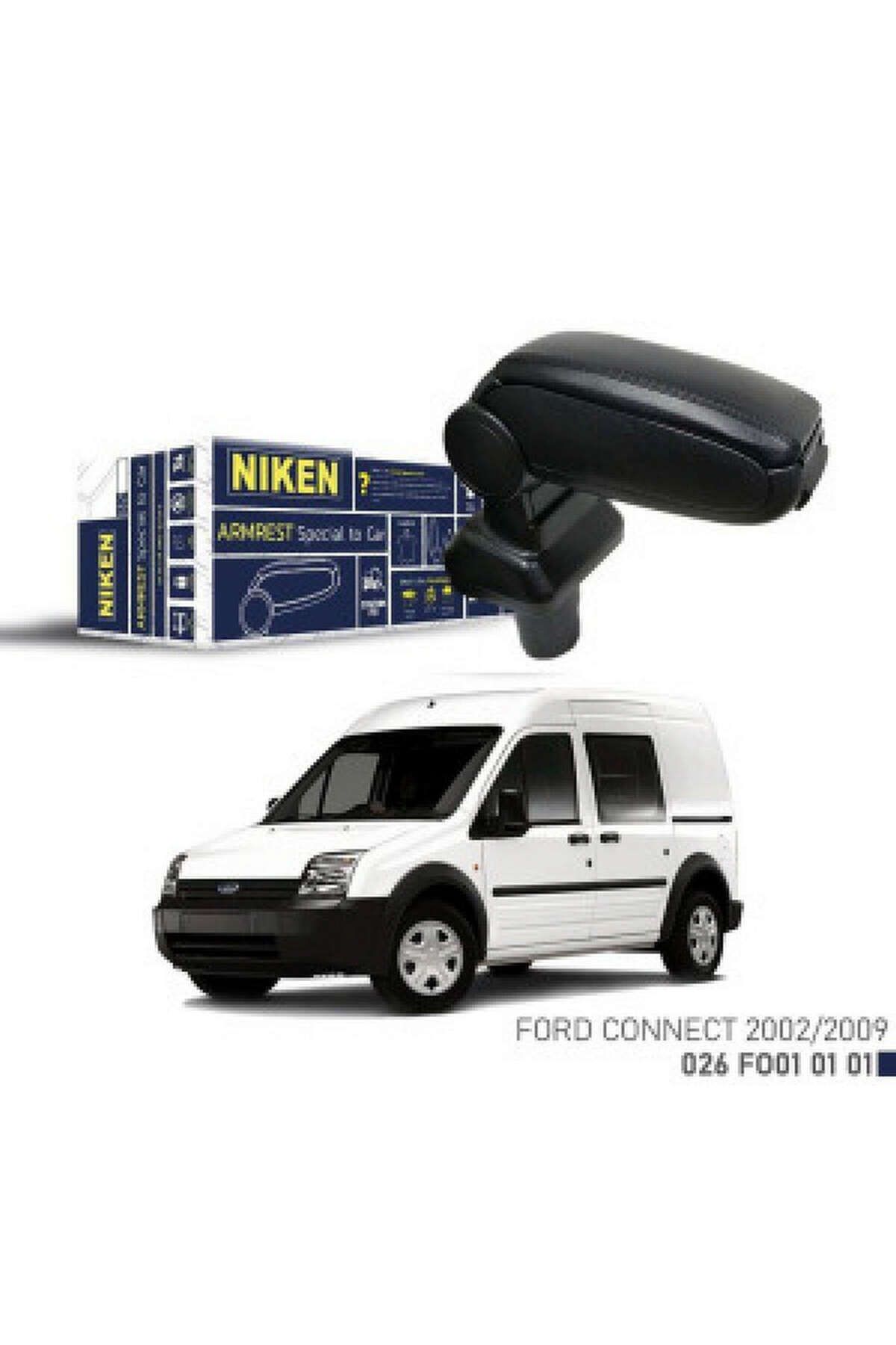 Universal Niken Ford Connect 2002-2009 Araca Özel Kol Dayama Siyah - Tek Ebat 637140