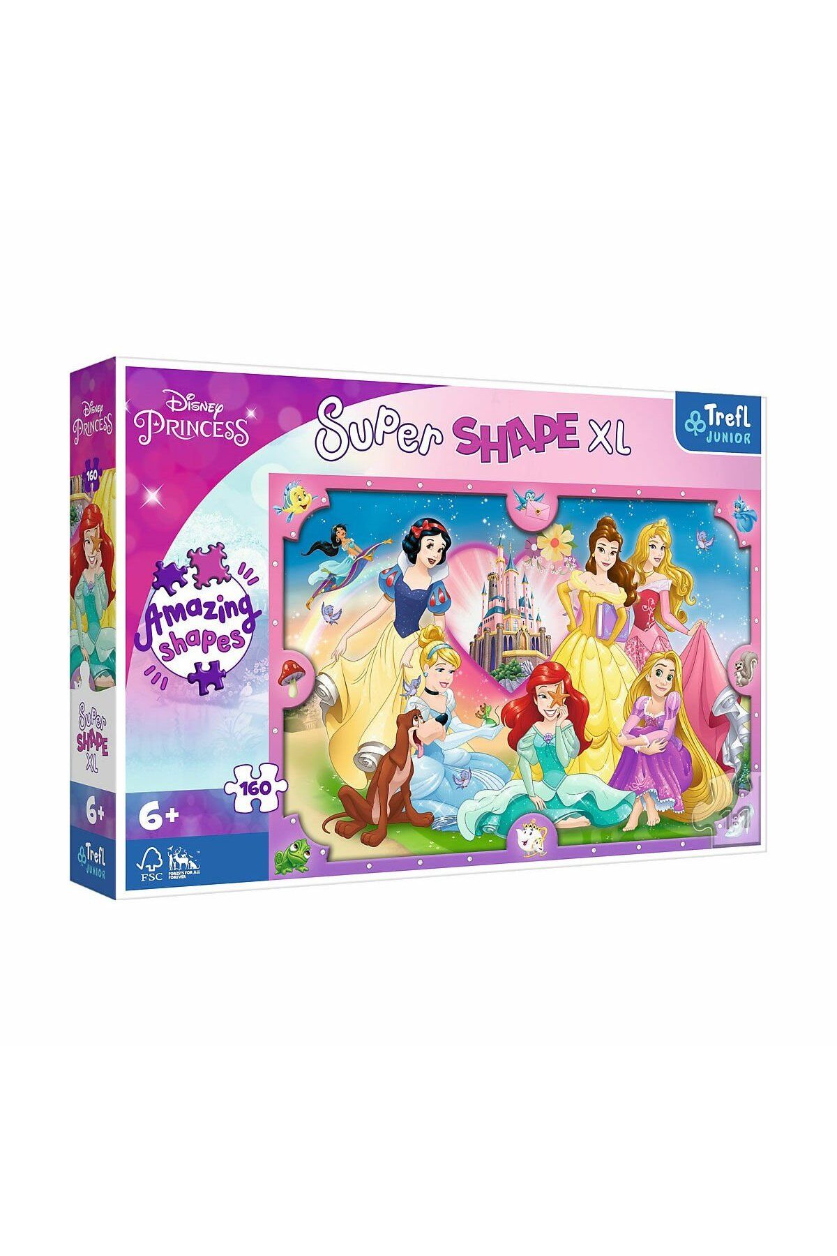 VARDEM OYUNCAK PUZZLE-50025 Princess 160 Parça XL Çocuk Puzzle -Vardem