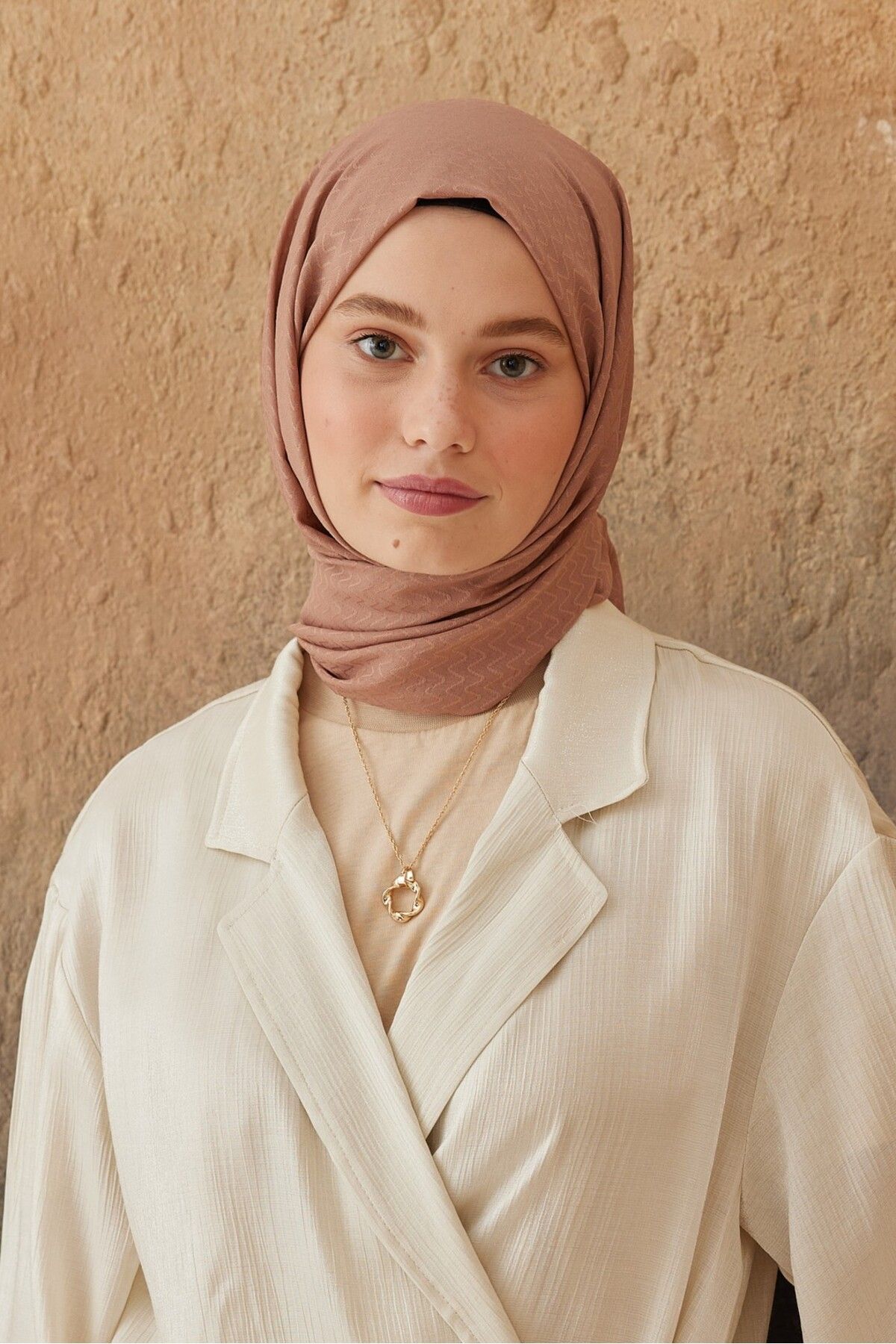 Modakaşmir-Soft Jacquard Series Zigzag Pattern Shawl 2