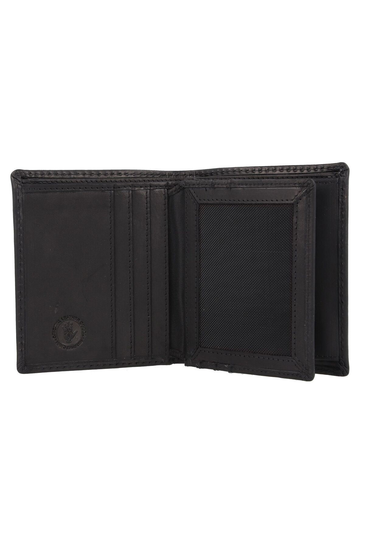 Greenburry-Pure Black Wallet RFID protection Leather 11 cm 6
