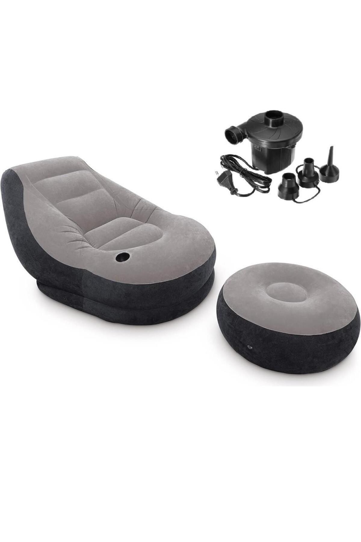 Intex-Bb-02 Pouf Inflatable Sofa with Pump 3