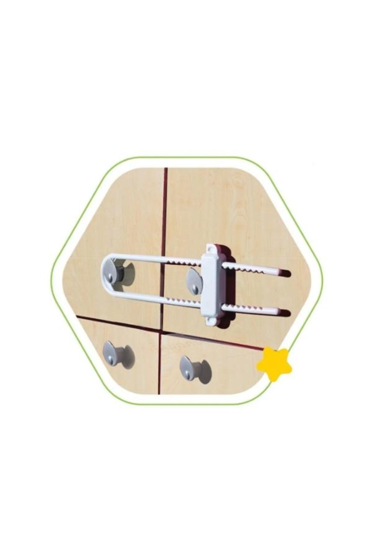 homecraft 4 Adet Raylı Dolap Kilidi Çocuk Bebek Güvenliği Emniyet Kilidi fotoğrafı 5 (önizleme)