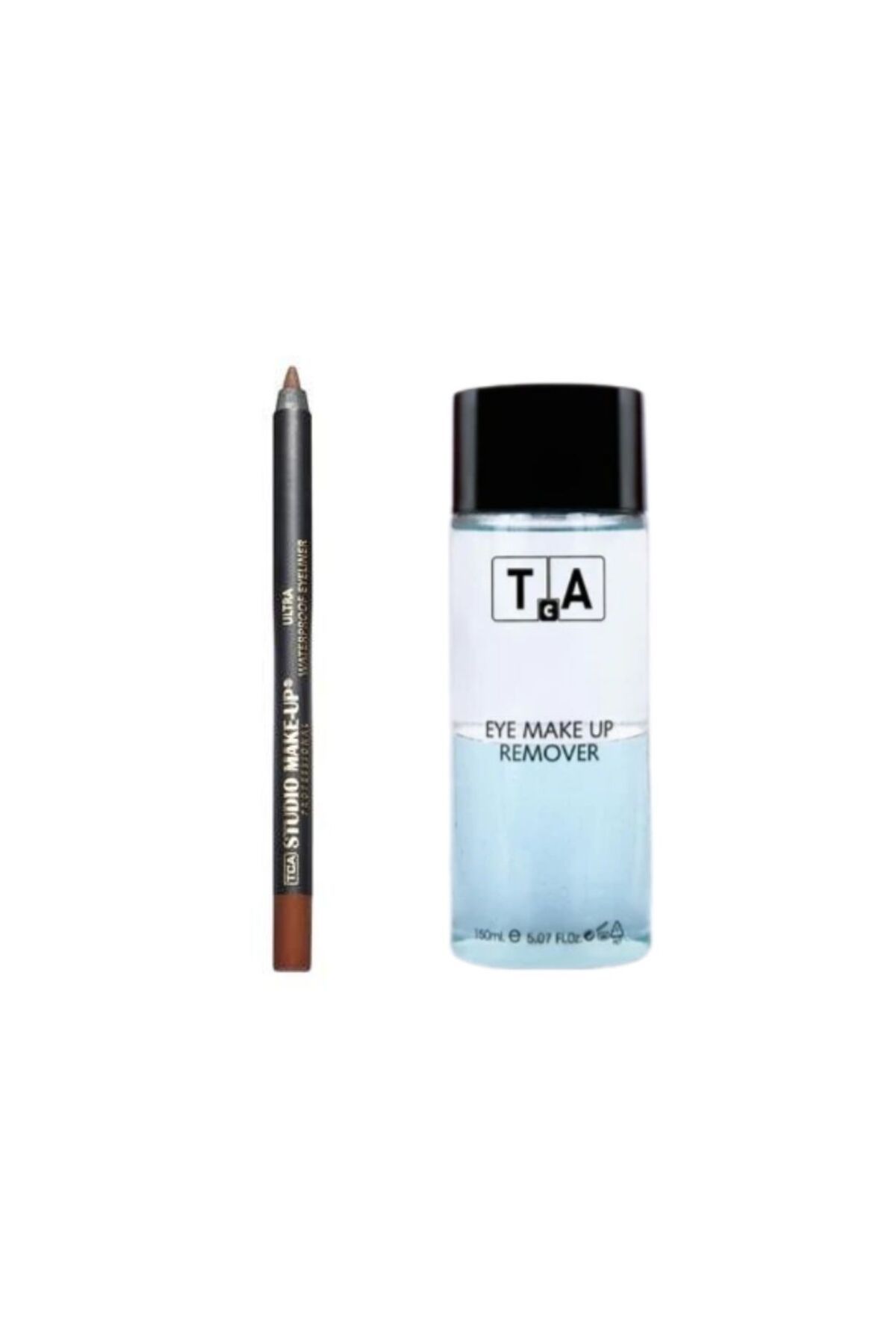 TCA Studio Make Up Göz Makyaj Temizleyici 150 ml - Suya Dayanıklı Göz Kalemi Eyeliner (Dark Brown) Hediyeli