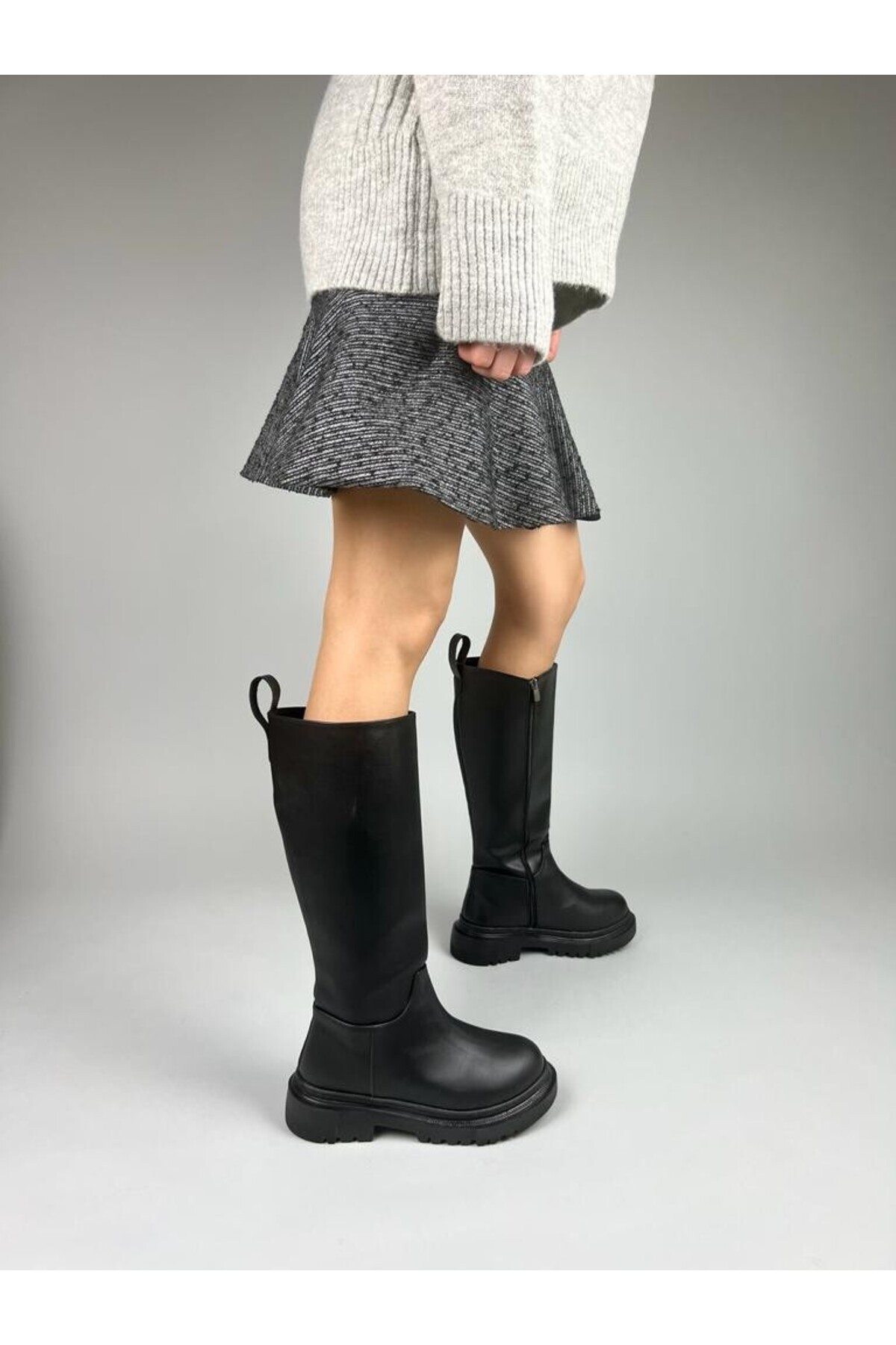 MRVN MERVINA Siena Model Deri Çekme Günlük Kadın Çizme