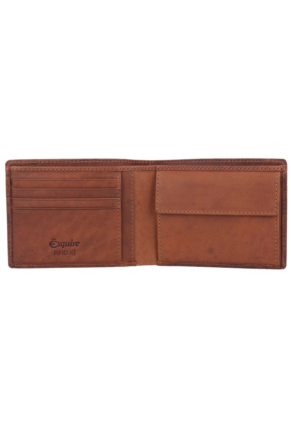 Esquire-Croco Geldbörse RFID Schutz Leder 12 cm 5