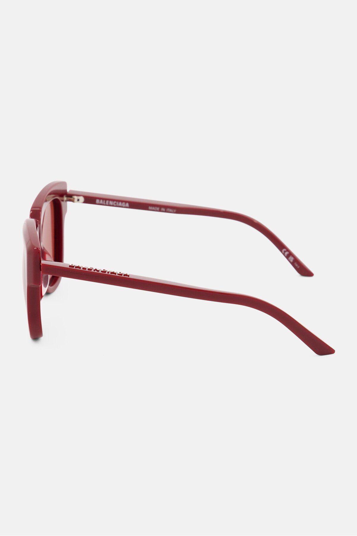 Balenciaga-Women Bb0160s-004 Sunglasses, Maroon 4