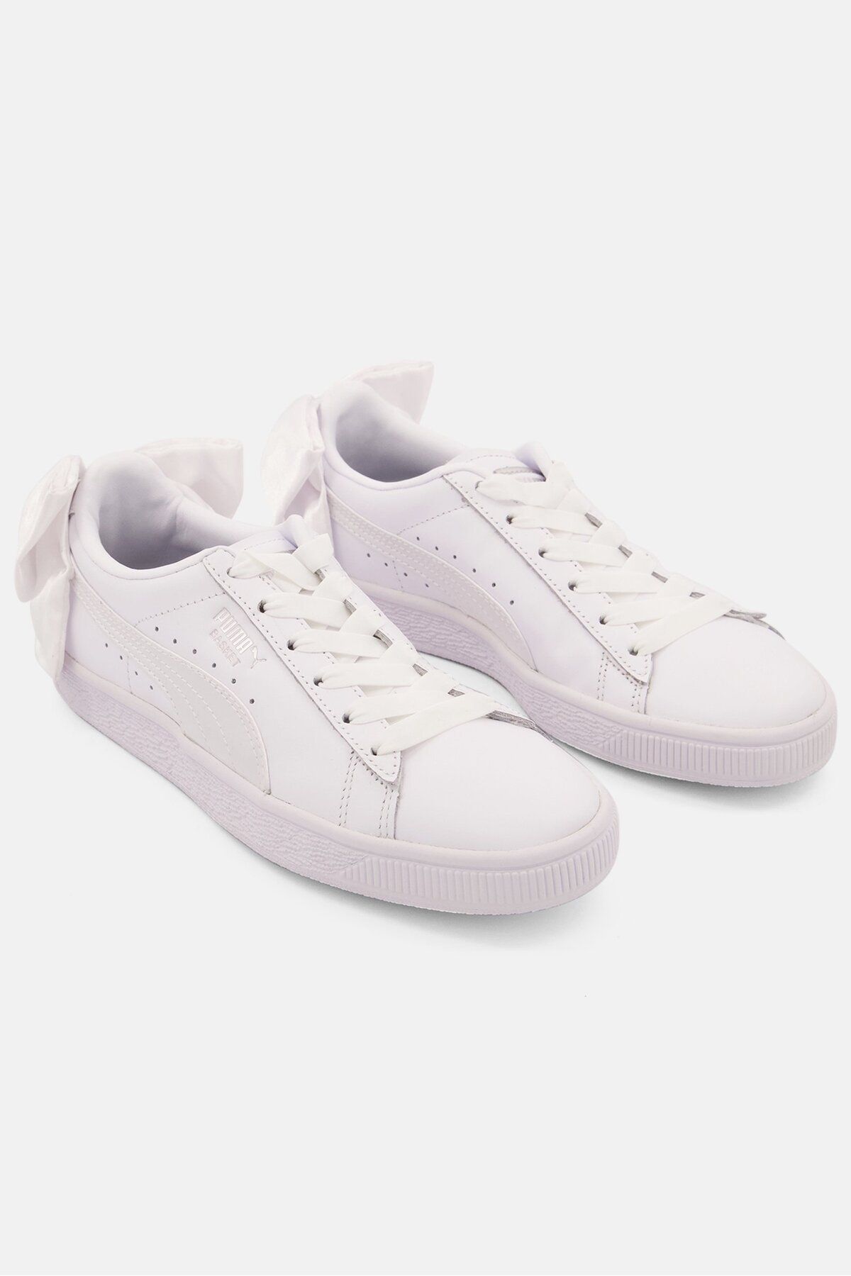 Puma-BASKET BOW WN S White Women's Sneaker Shoes100462623 1