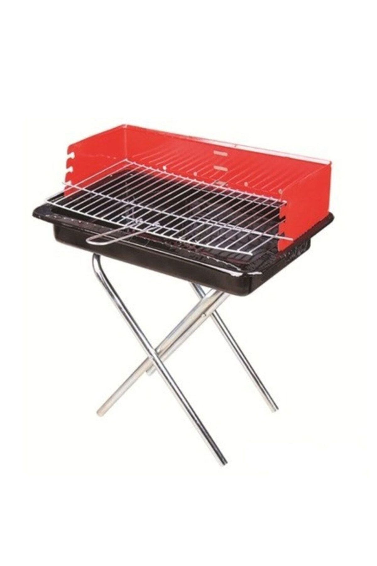 KutuluStore 40CM PERVAZLI PORTATİF AYAKLI MANGAL TEKLİ KUTULU (5168)