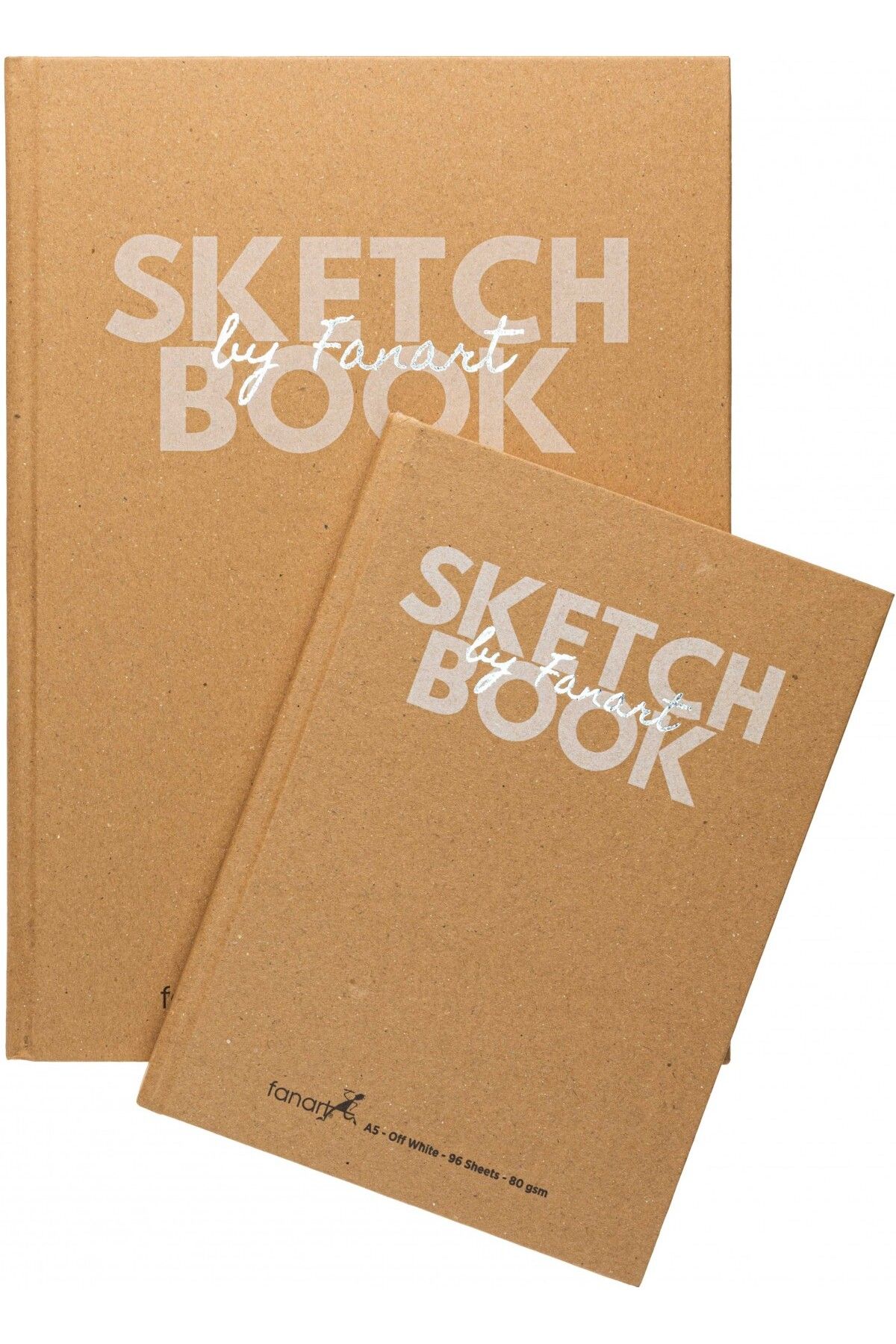 Academy Ciltli A5 Kraft Sketch Pad 96yp 80gr - Kraft