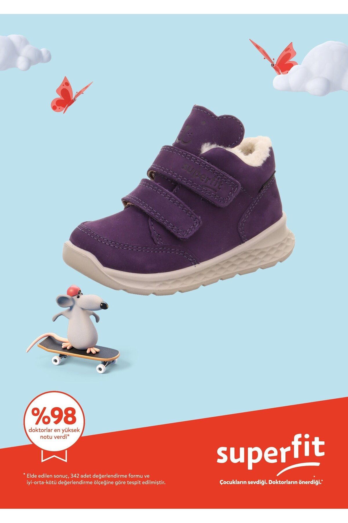 Superfit-Cizme pentru copii Goretex Furry First Step violet 5