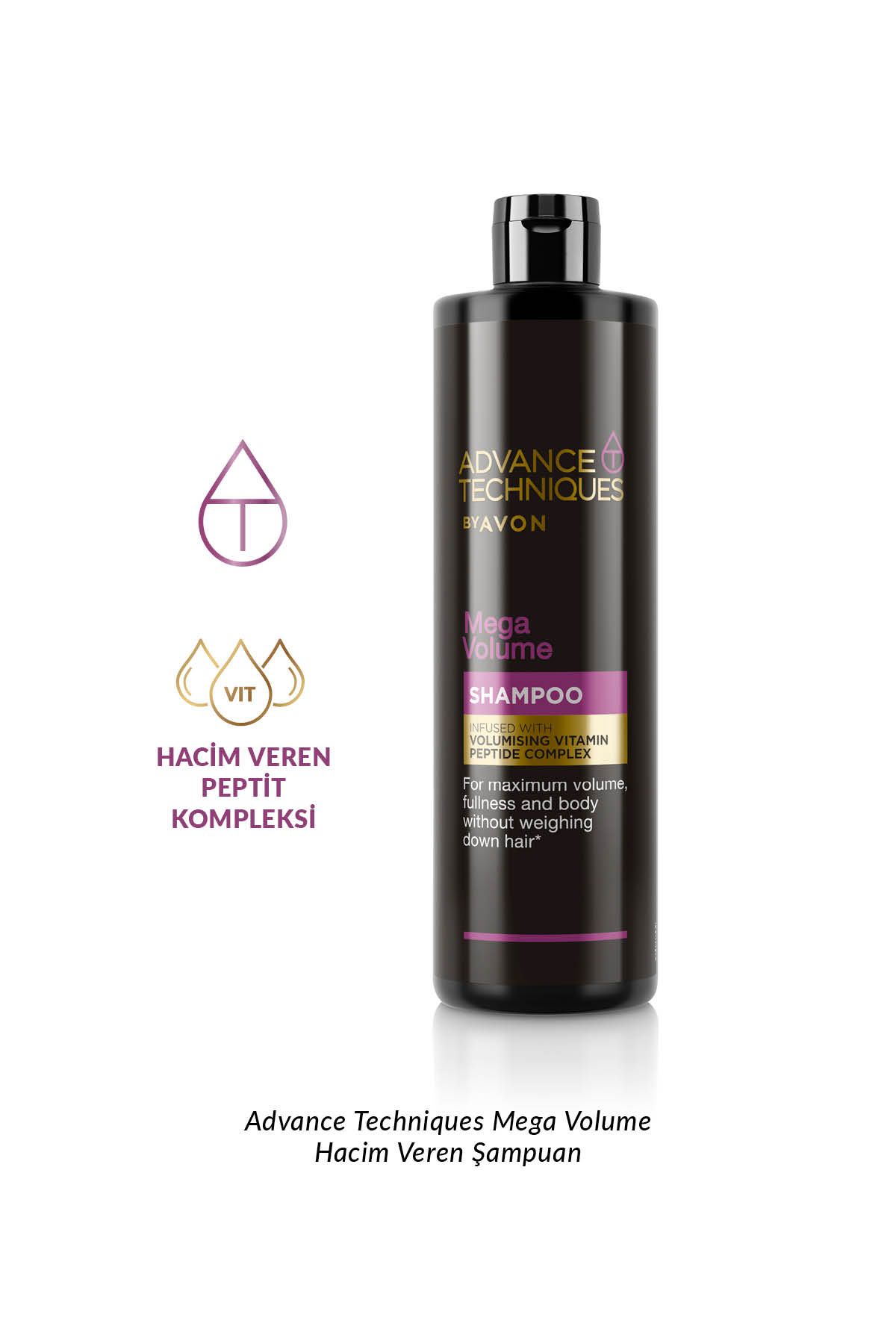 AVON-Advance Techniques Mega Volume Volumizing Shampoo 400 Ml. Set of Two 3