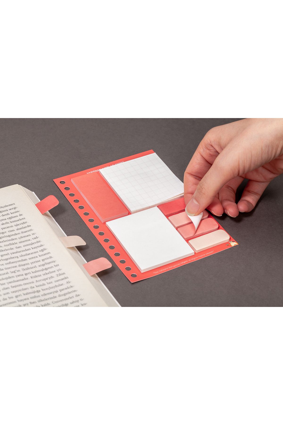 GUGUK-Red Sticky Post-it Sticky Note Set - Ggk-kyn004 3