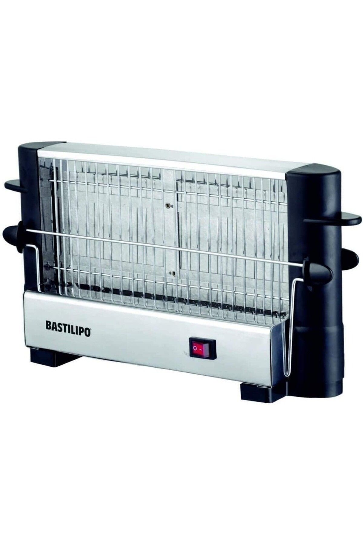 BASTILIPO Hızlı Ekmek Kızartma Makinesi 750W, Çift Kızartma Alanı 22x11 cm, Paslanmaz Çelik