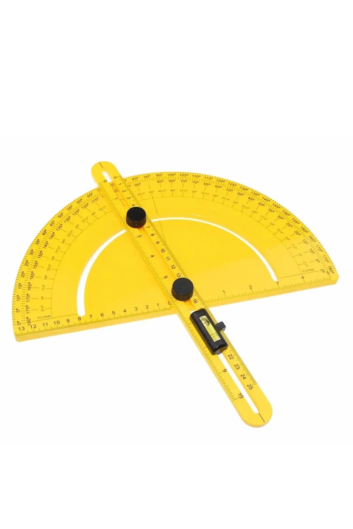 BGA-0-180 Degrees Adjustable Protractor Angle Finder Miter Ruler Large Size Ruler with Spirit Level 5