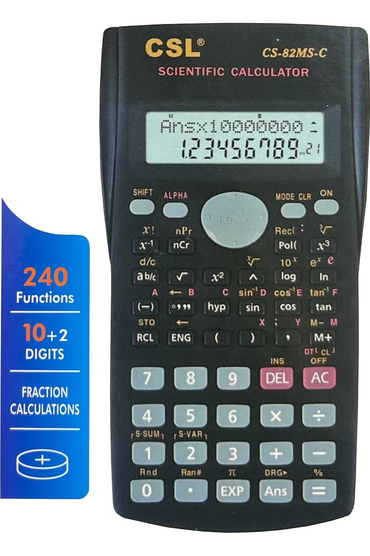 CSL Bilimsel Hesap Makinesi 12 Haneli 240 Fonksiyonlu 82-MS-C