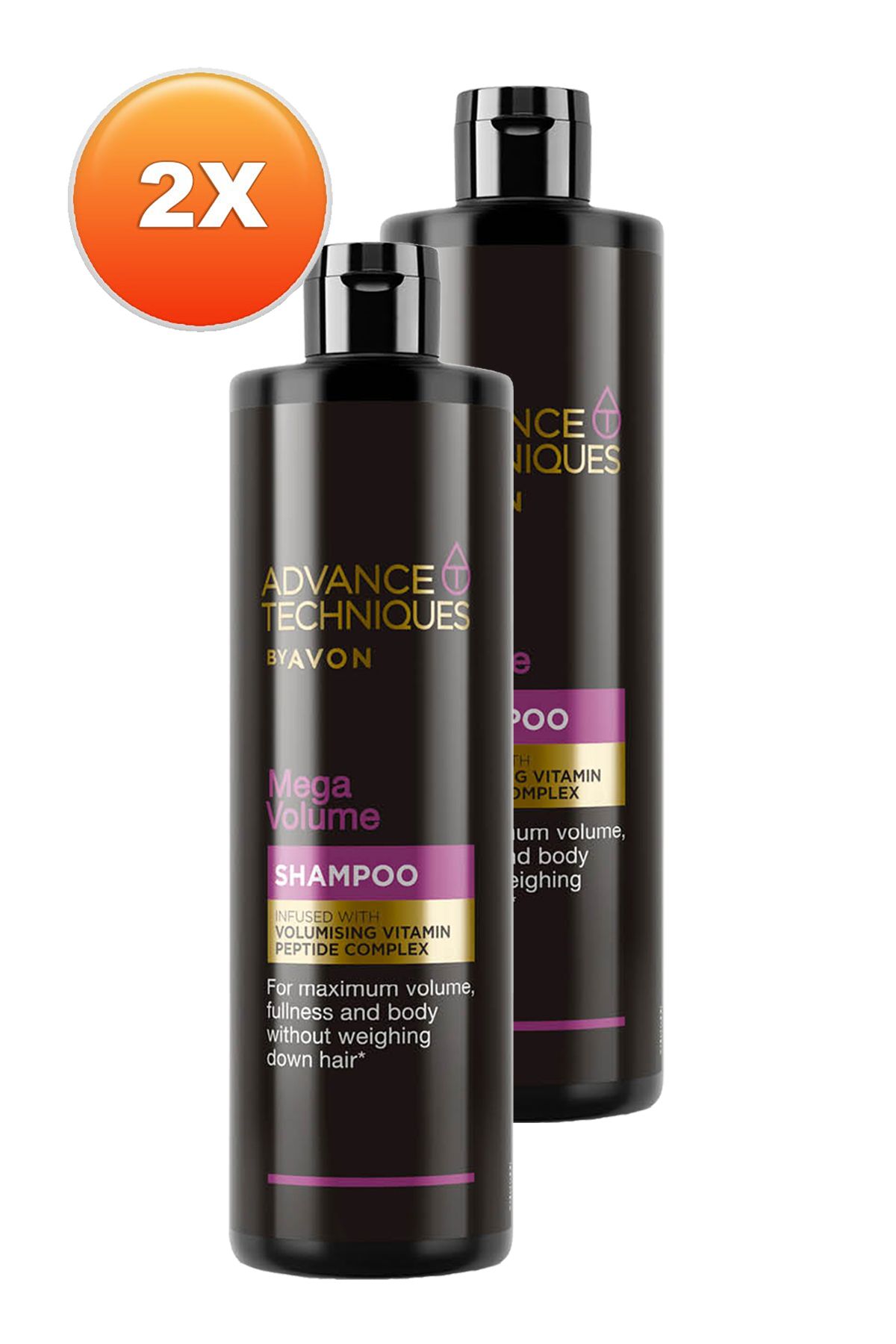 AVON-Advance Techniques Mega Volume Volumizing Shampoo 400 Ml. Set of Two 2