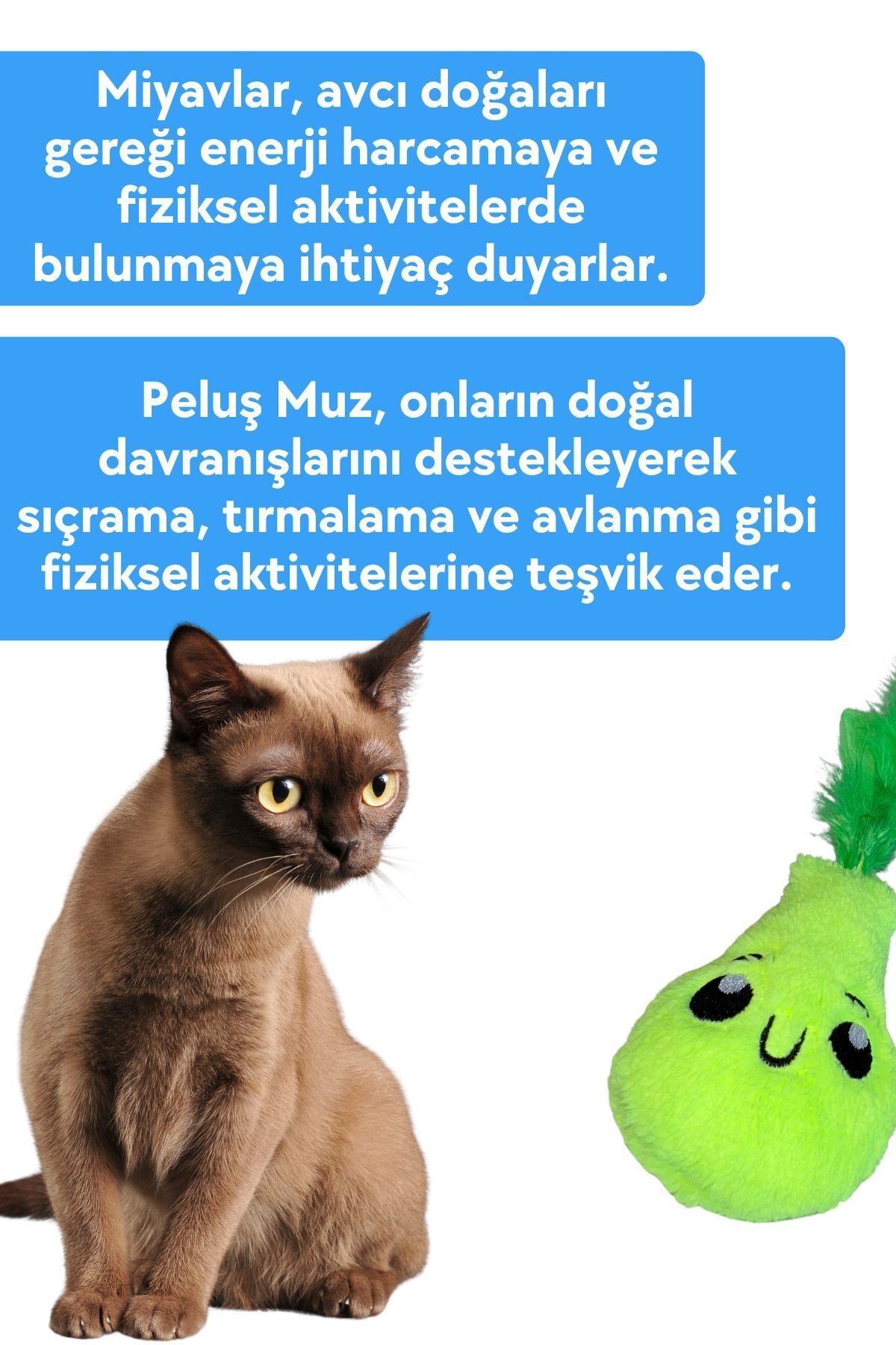 Miyav-Plush Pear Cat Toy with Green Catnip - Cat Herb Toys 6