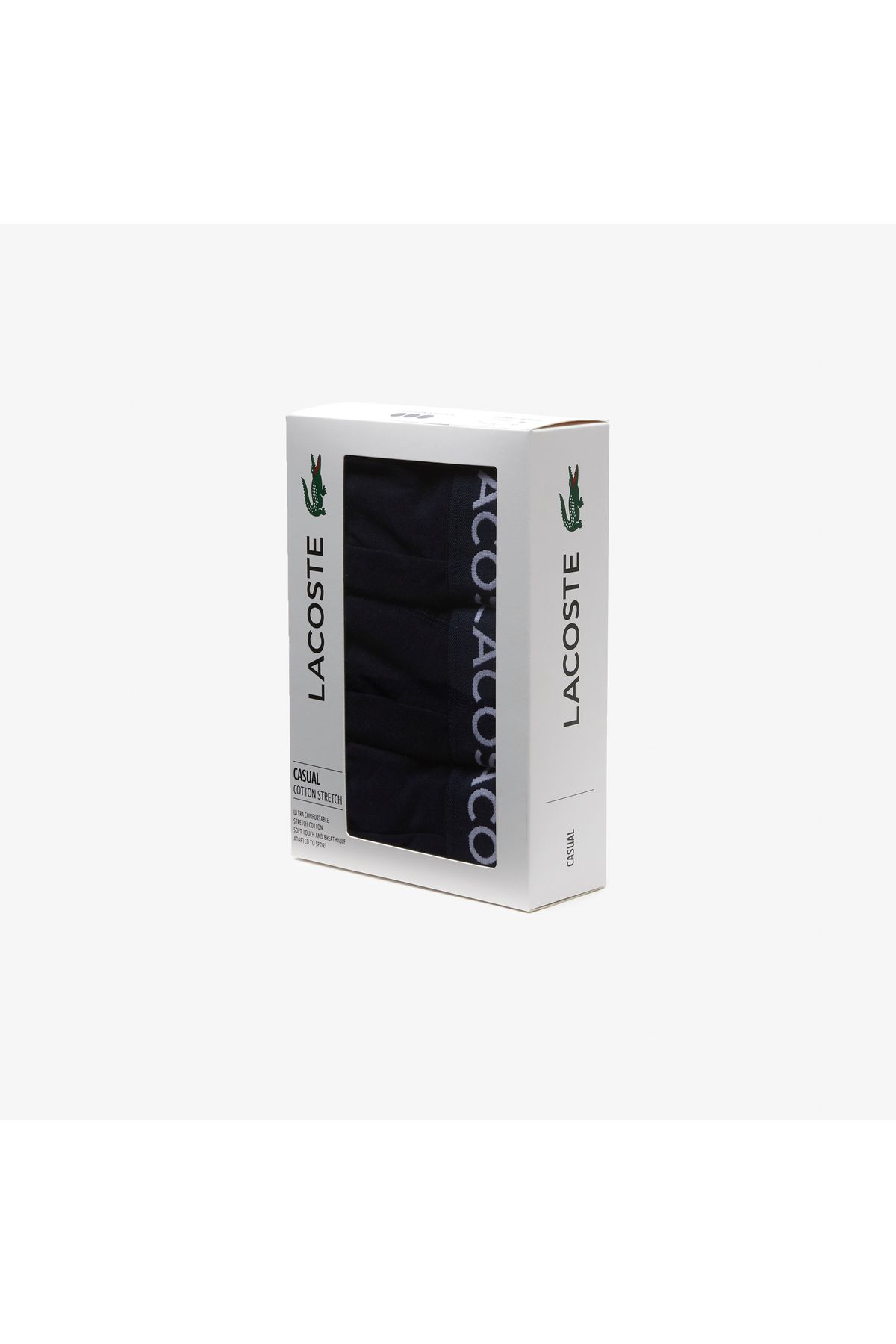 شورت باکسر آبی مردانه بوکسور 3 نقطه ای از Lacoste