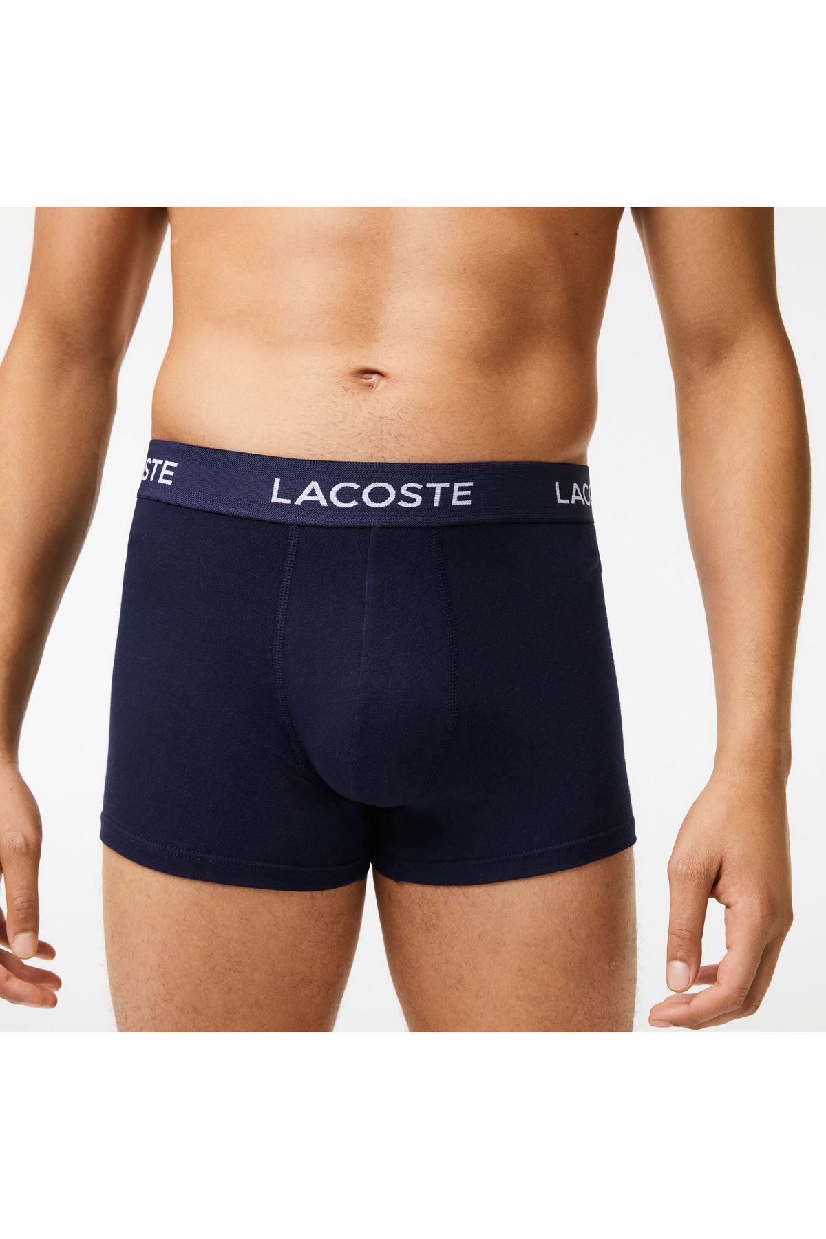 شورت باکسر آبی مردانه بوکسور 3 نقطه ای از Lacoste