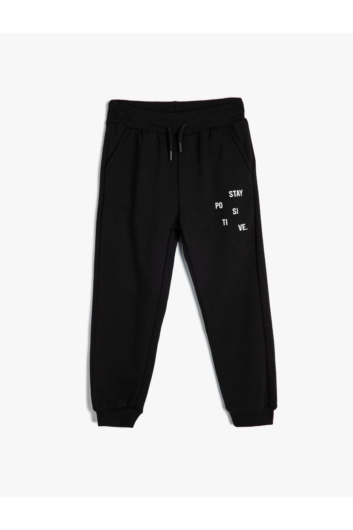 Koton-Printed Basic Jogger Sweatpants - With Waist Laces and Pockets 1