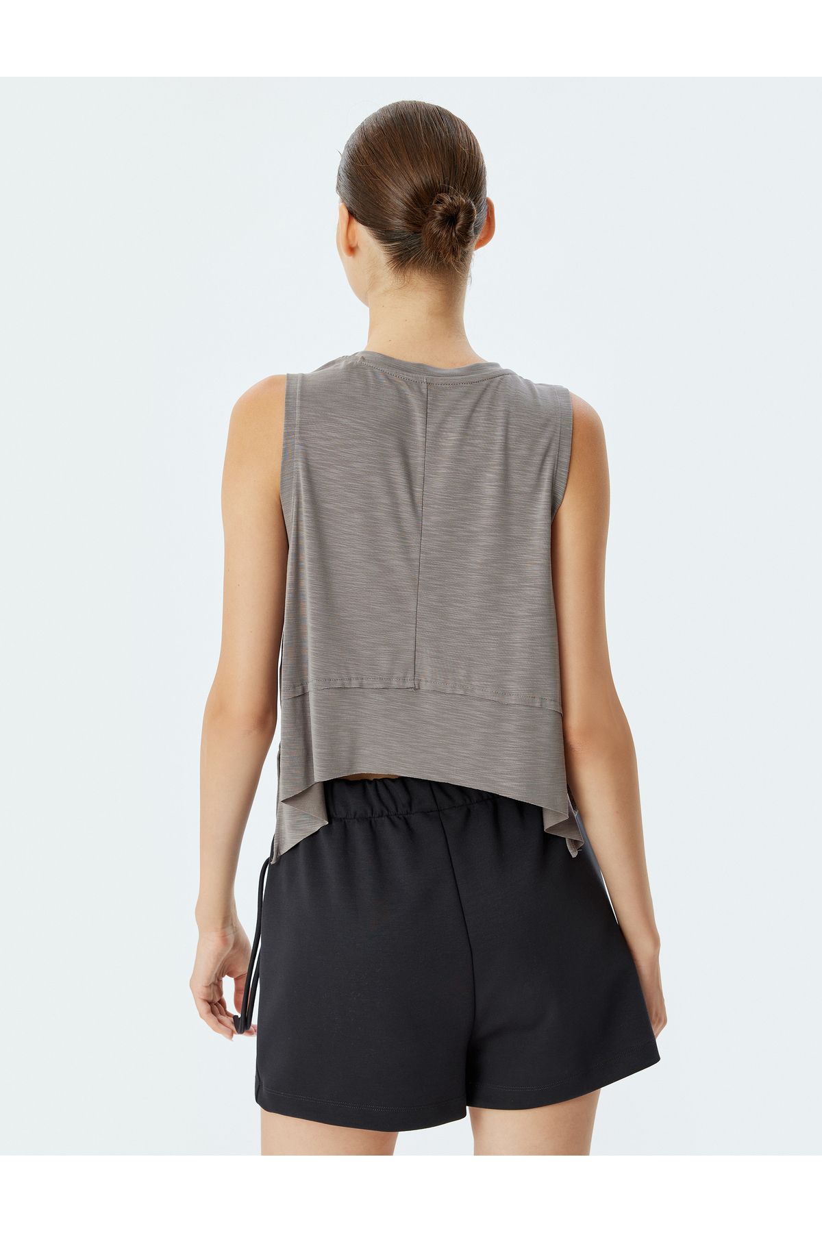Koton-Αμάνικο Sport Tank Top με λαιμόκοψη - Modal Mix 4
