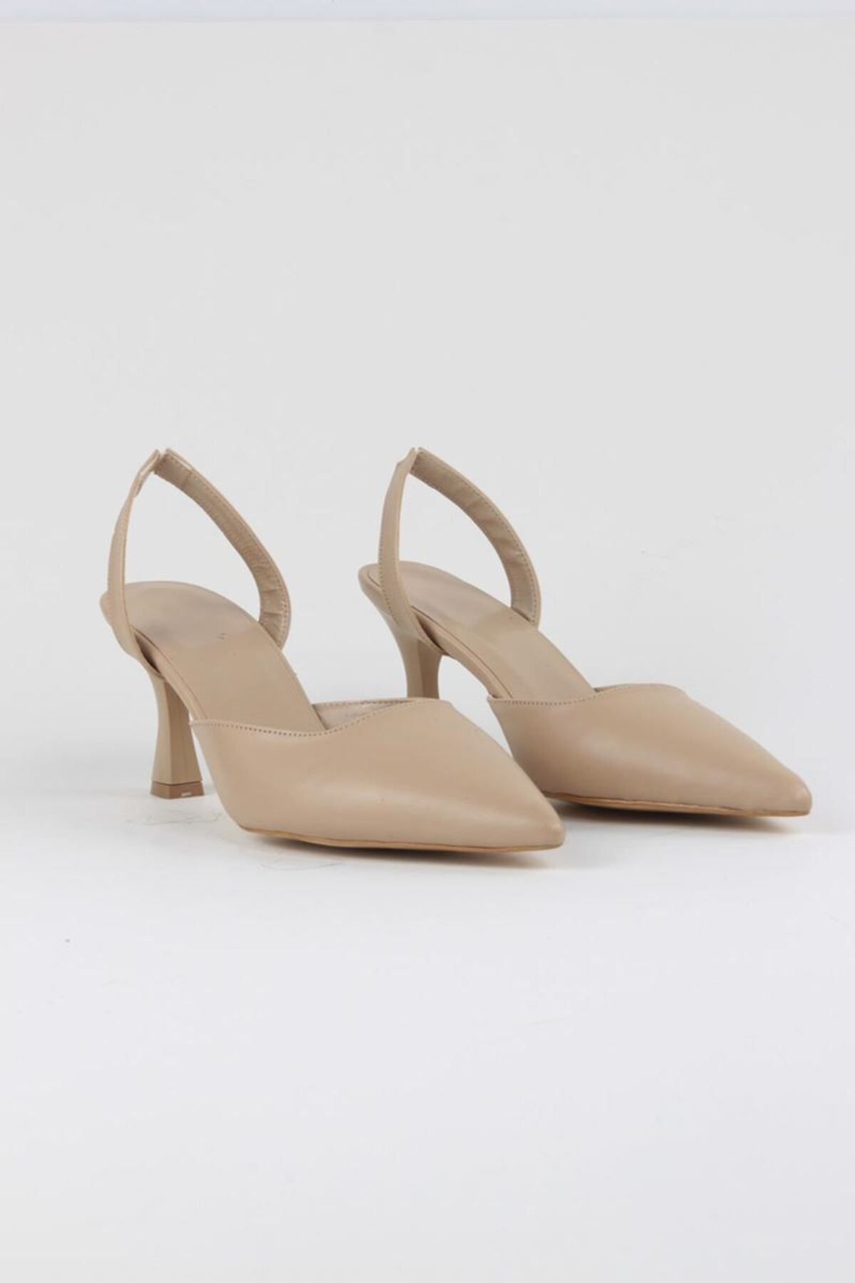 Gökhan Talay-Jolie Nude Color Medium Heel Shoes - 6 CM 1