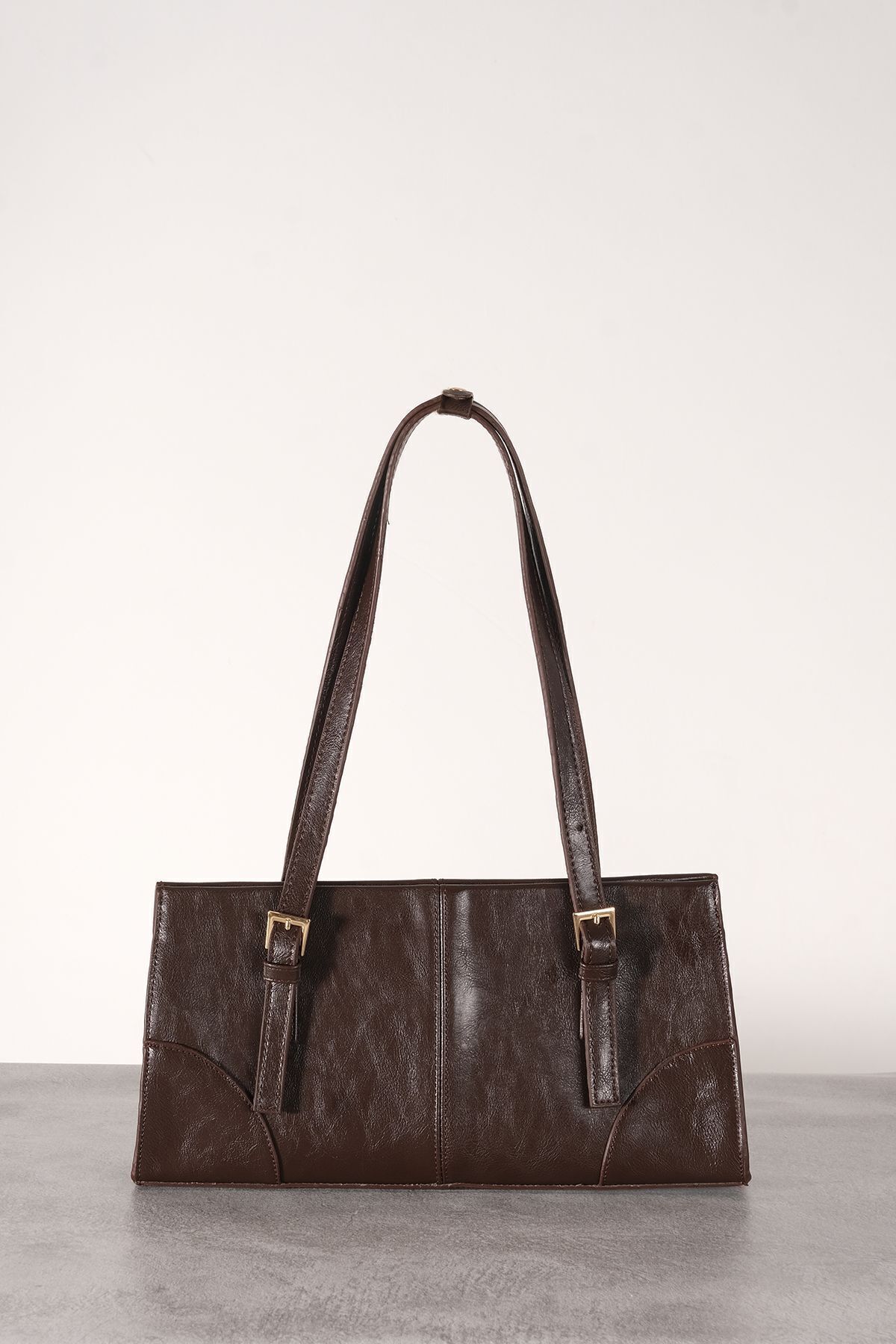 Çantacımstore-Mng Brown Women's Shoulder Bag - Buckle 1