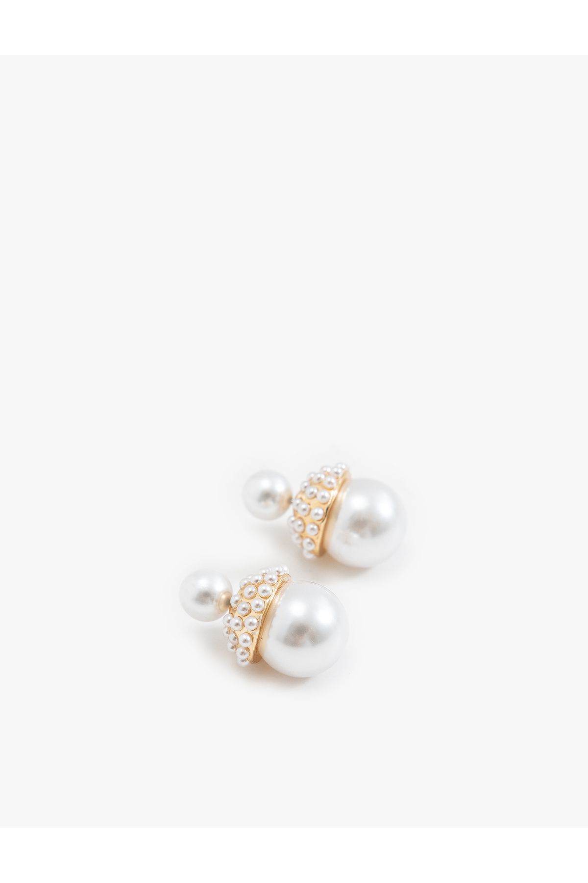 Koton-Steel Mixed Pearl Earrings 2