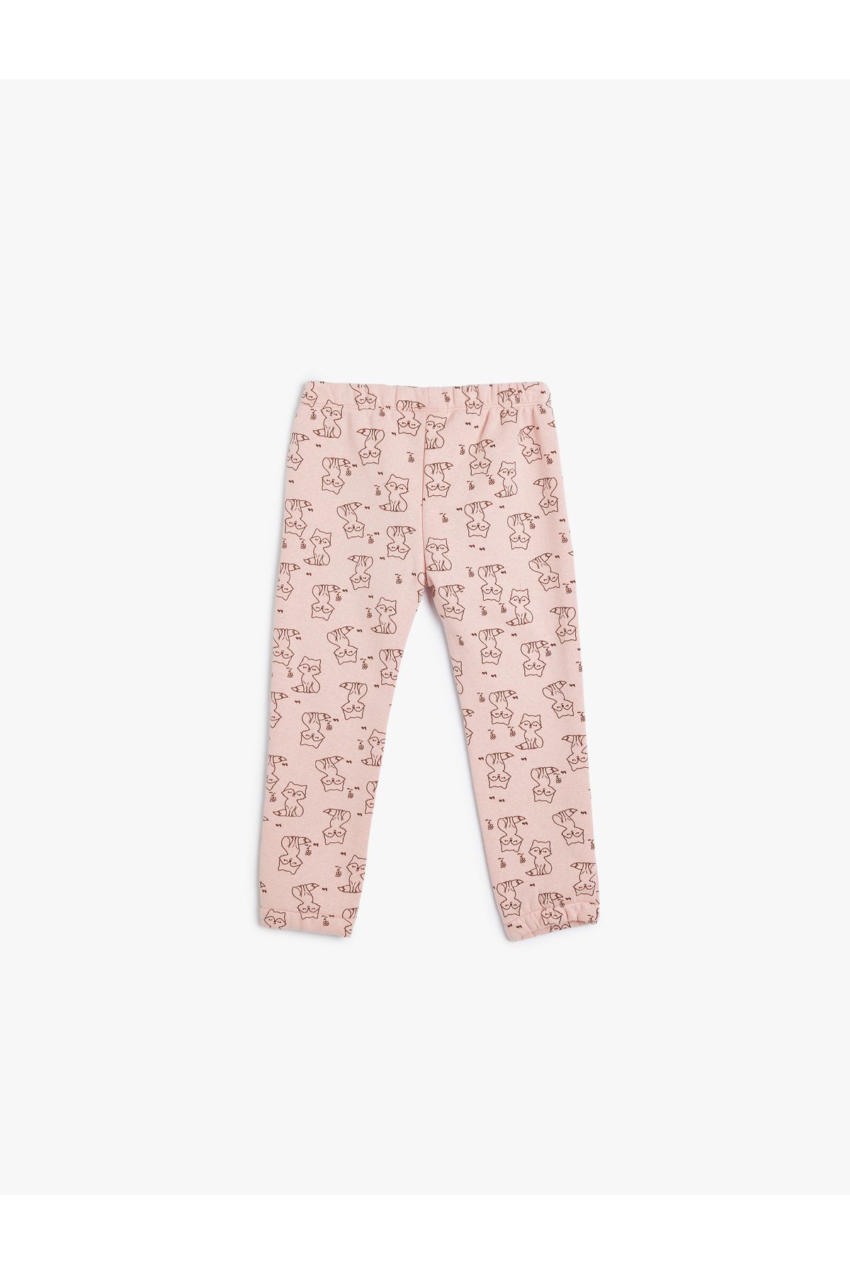 Koton-Fox Print Jogger Sweatpants - Elastic Waist and Raster 2