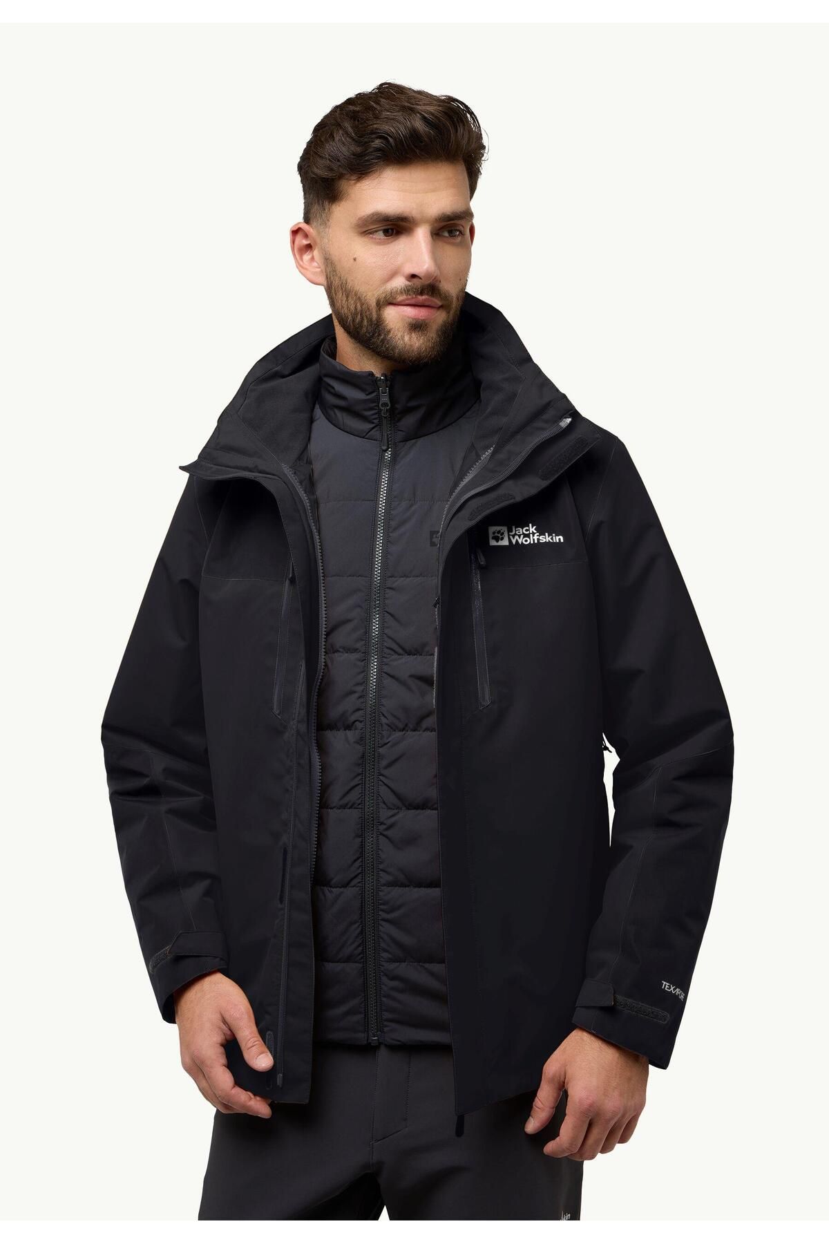 کاپشن فضای باز مردانه Jasper 3ın1 Jkt Jack Wolfskin