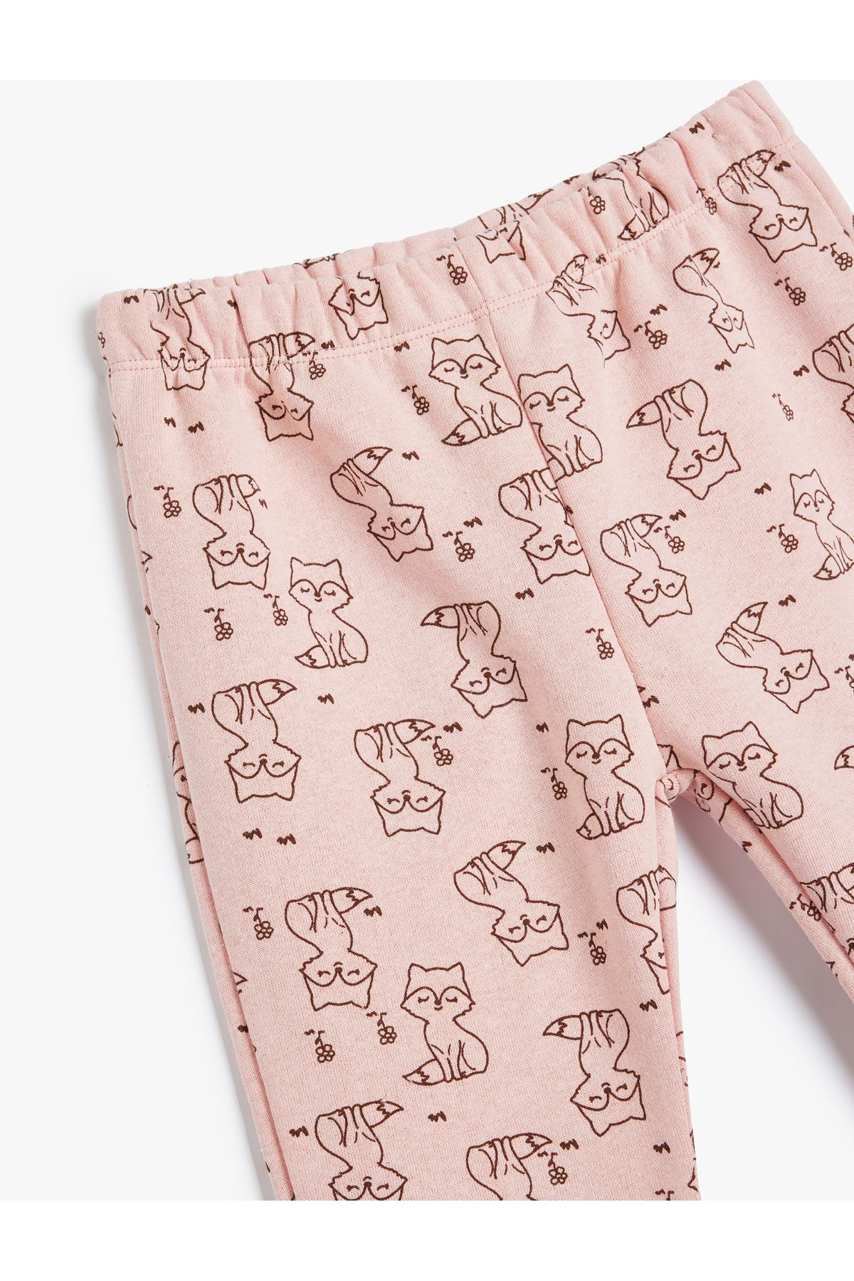 Koton-Fox Print Jogger Sweatpants - Elastic Waist and Raster 3