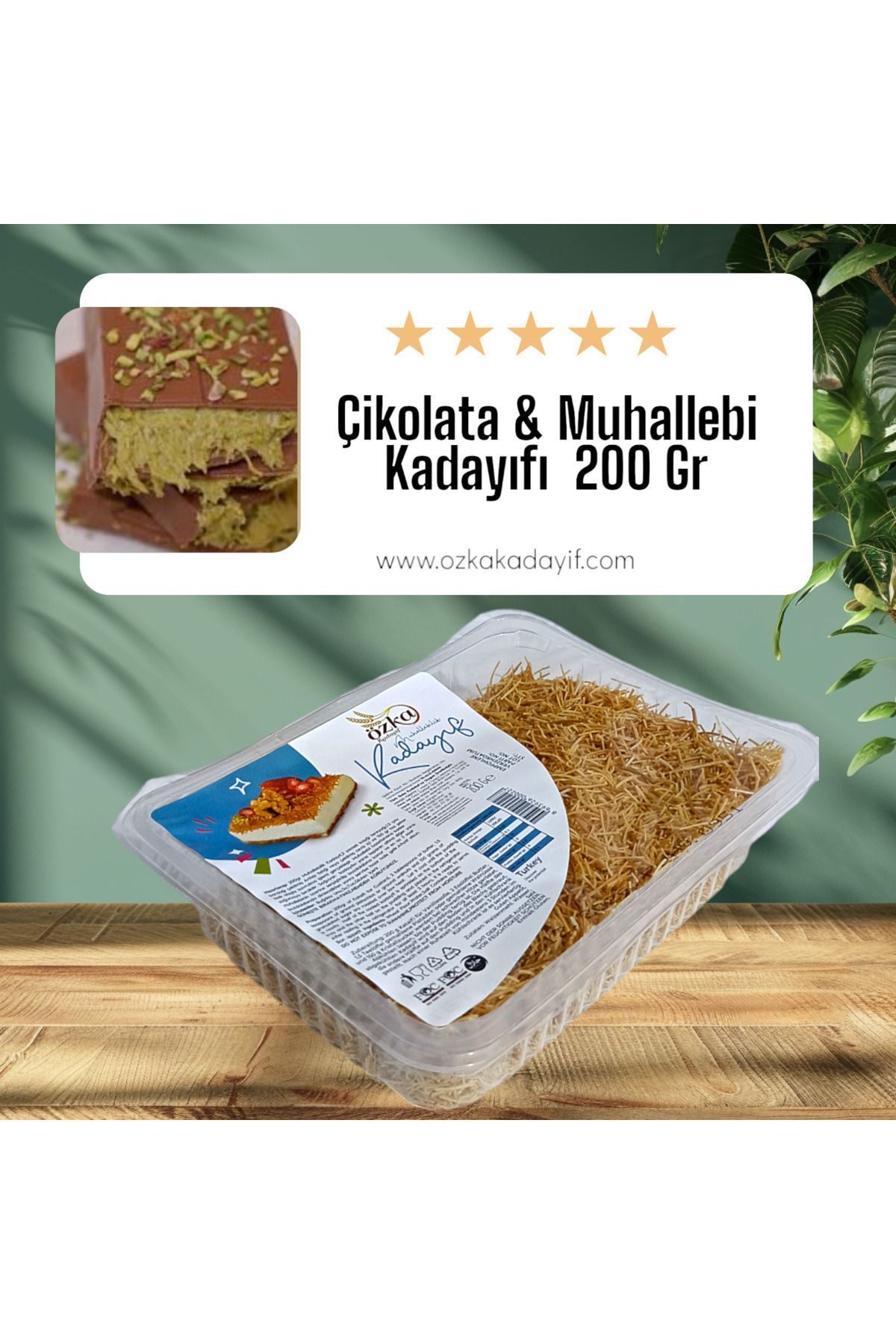 Özka Muhallebilik Kadayıf 200 Gr. Dubai çikolatası kadayıfı