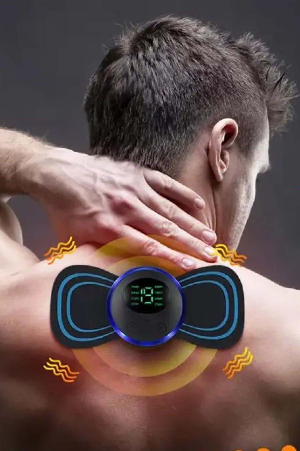 teknotrust Mini EMS Kas Stimülatörü 8 Modlu LCD Ekranlı Elektrikli Masaj Bandı