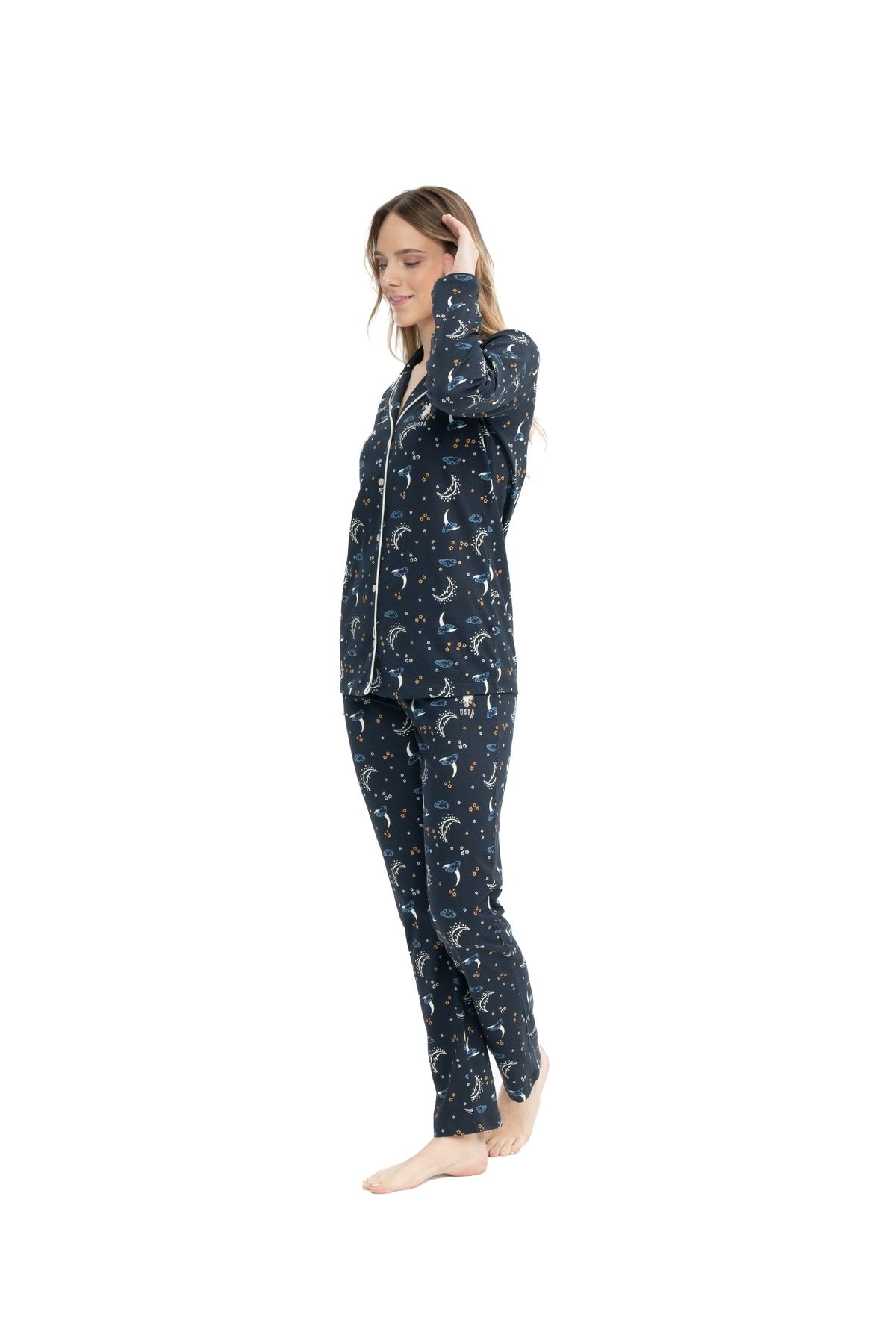 U.S. Polo Assn.-Us Polo Assn. Women's Cotton Pajamas Set - Patted 11025K.Z.1Et.7A.G.1R.Ou1P9.023Lkekm 2