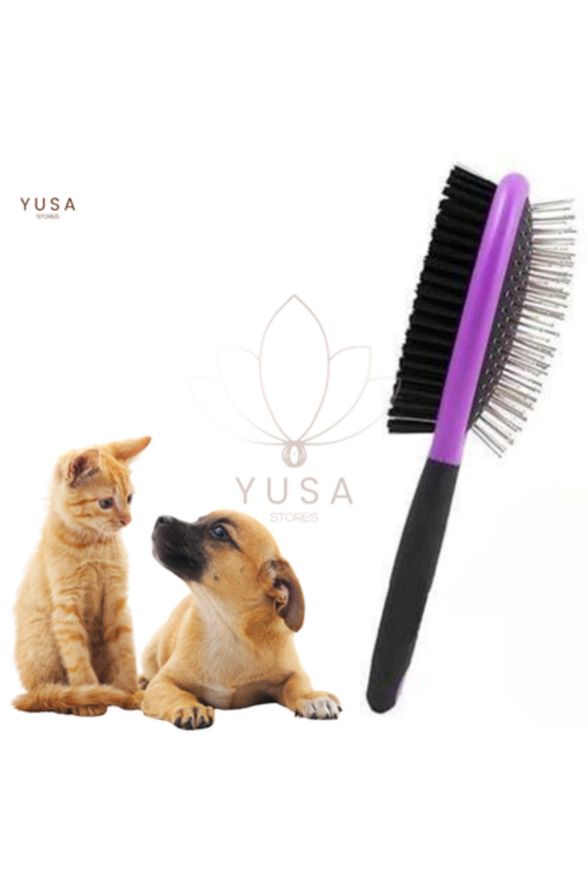 yusa stores-Multi-Purpose Double Sided Easy Pet Cat Dog Cleaning Pet Brush 1