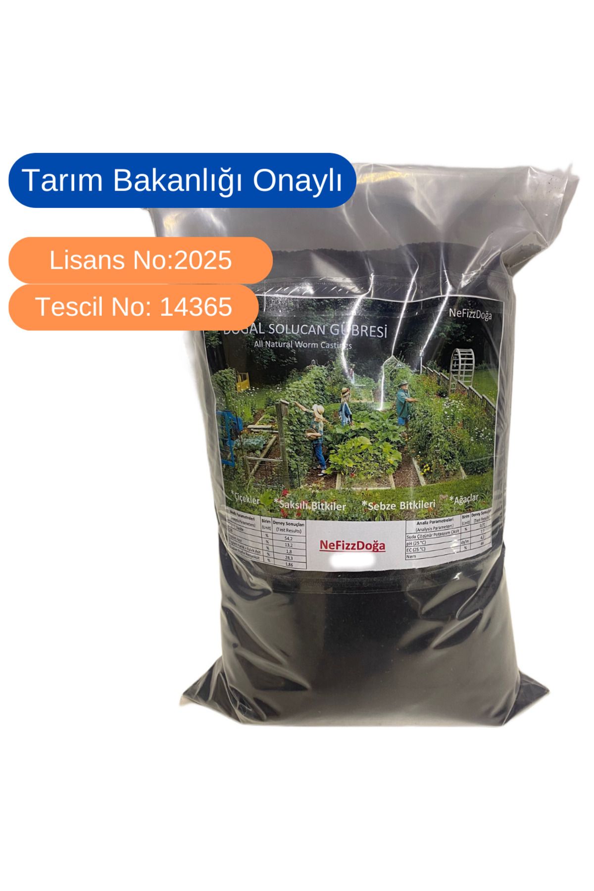 NeFizzDoğa %100 Doğal Solucan Gübresi -5kg (10 LT)