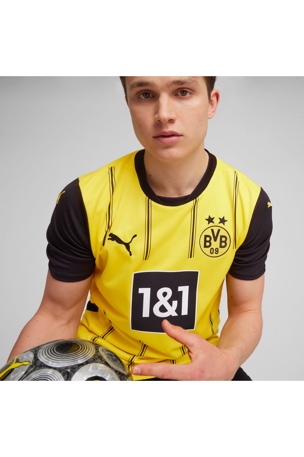 Puma-Bourissia Dortmund 24/25 Men's Yellow Football Jersey 4