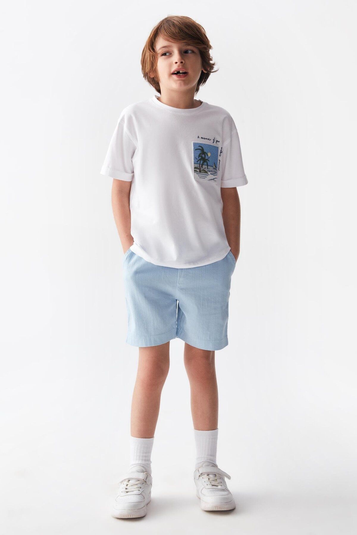 nk kids-Men's Blue Shorts - Nk Remember 1