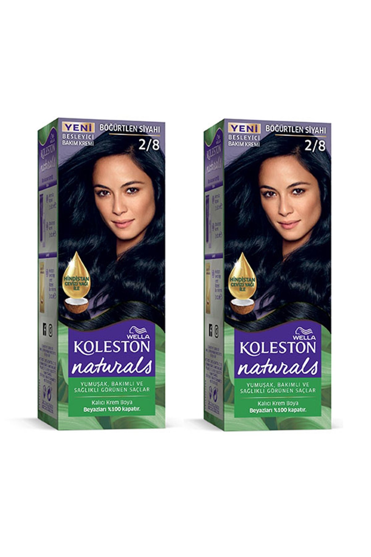 karadağsb Naturals Saç Boyası Böğürtlen Siyahı 2/8 2X Paket