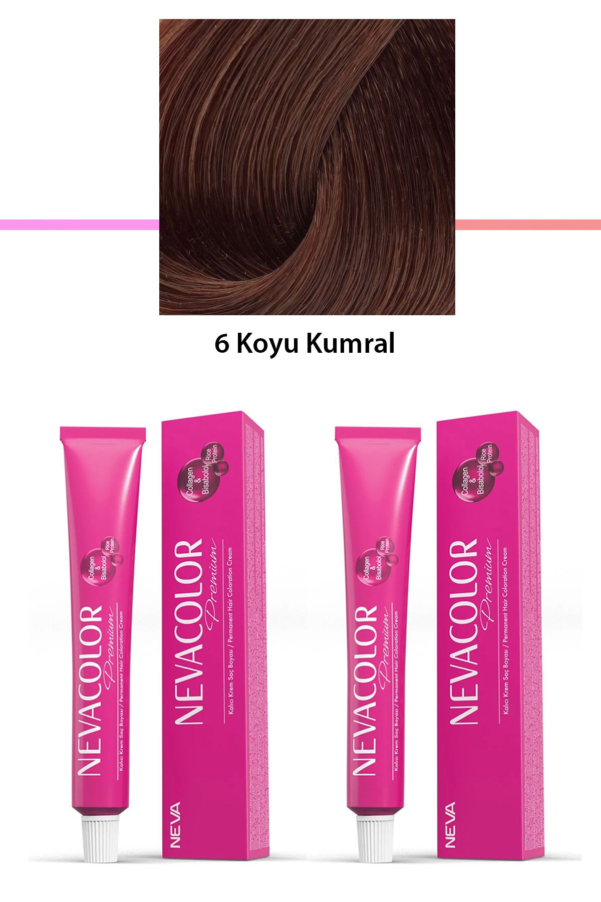 karadağsb 2 Li Set Premium 6 Koyu Kumral - Kalıcı Krem Saç Boyası 2 X 50 G Tüp