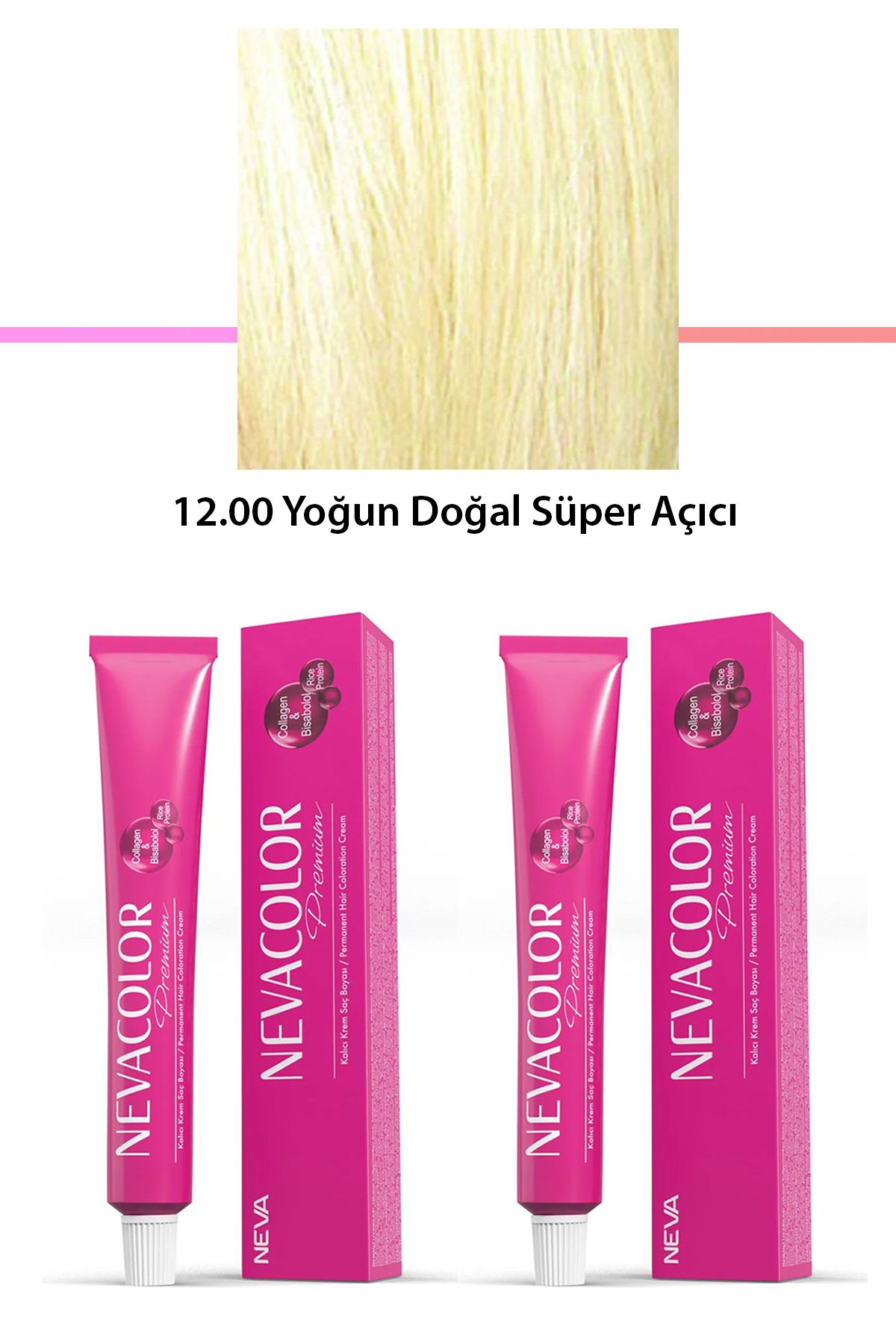 karadağsb 2 Li Set Premium 12.00 Yoğun Doğal Süper Açıcı - Kalıcı Krem Saç Boyası 2 X 50 G Tüp