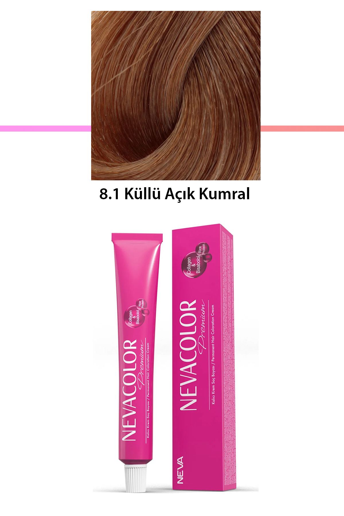 karadağsb Premium 8.1 Küllü Açık Kumral - Kalıcı Krem Saç Boyası 50 G Tüp