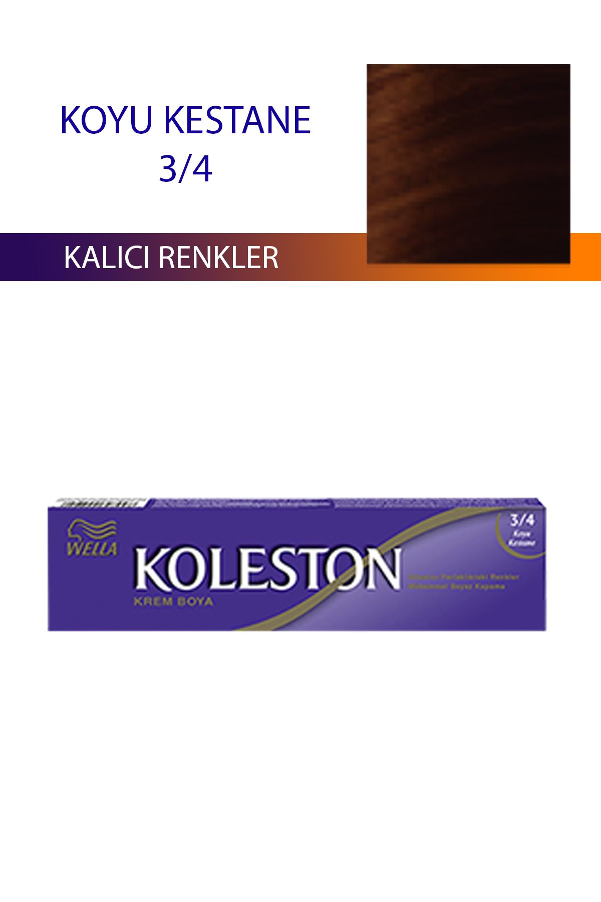 karadağsb Single Tüp Boya Saç Boyası Koyu Kestane 3/4