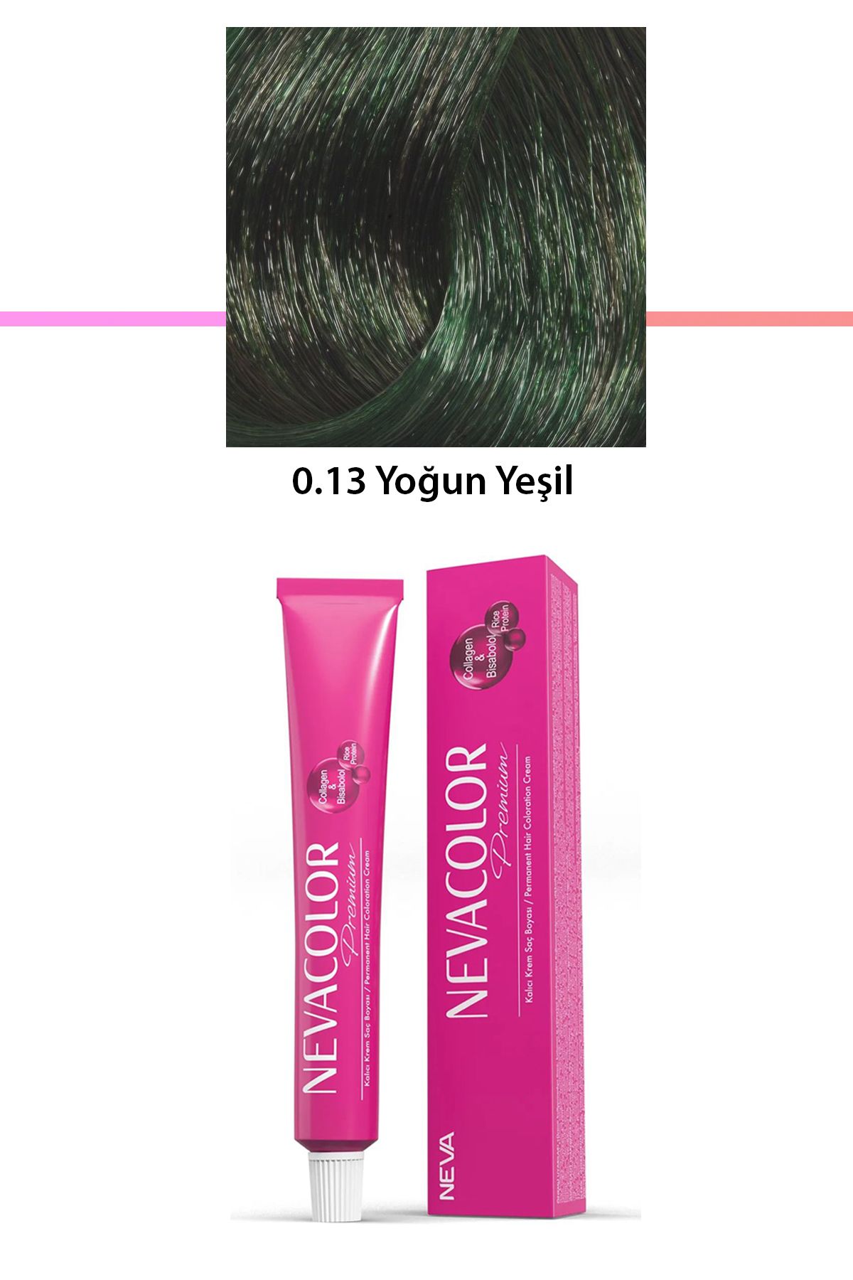 NETWORK ART Premium 0.13 Yoğun Yeşil - Kalıcı Krem Saç Boyası 50 g Tüp