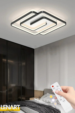 Lenart Lighting Labirent Model Tavan Led Avize,3 Renkli Led Avize,kumandalı A...