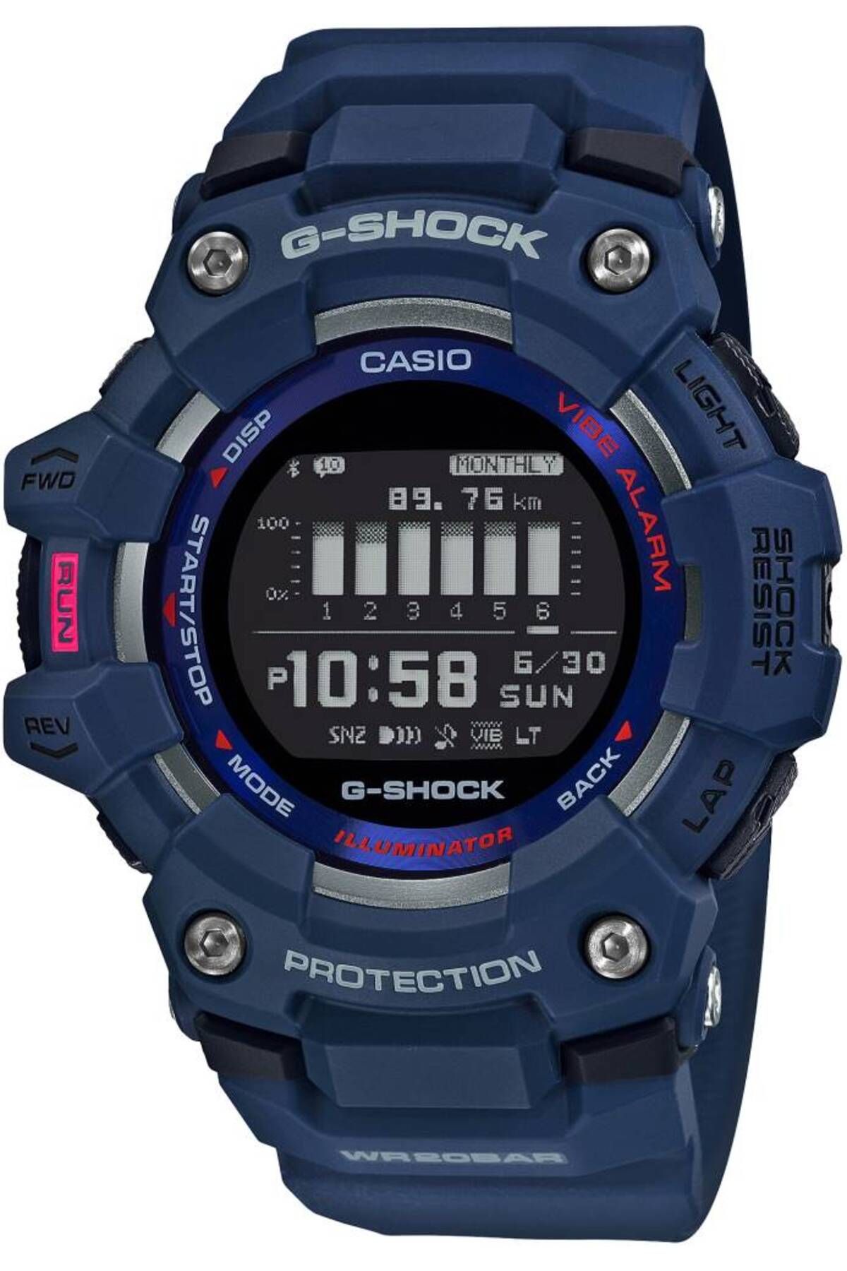 ساعت مچی مردانه Gbd-100-2dr G-shock G-squad Casio