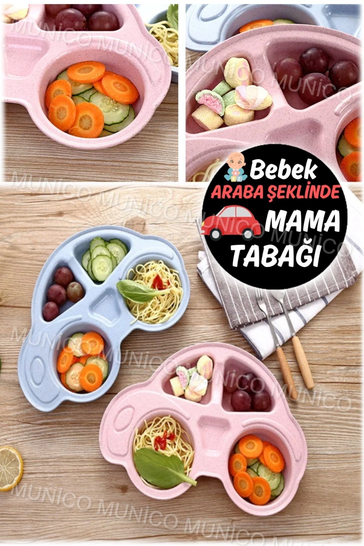 Gaggani-Silicone Vacuum Toddler Plate - Divided Plate for Baby Feeding and Toddlers 8